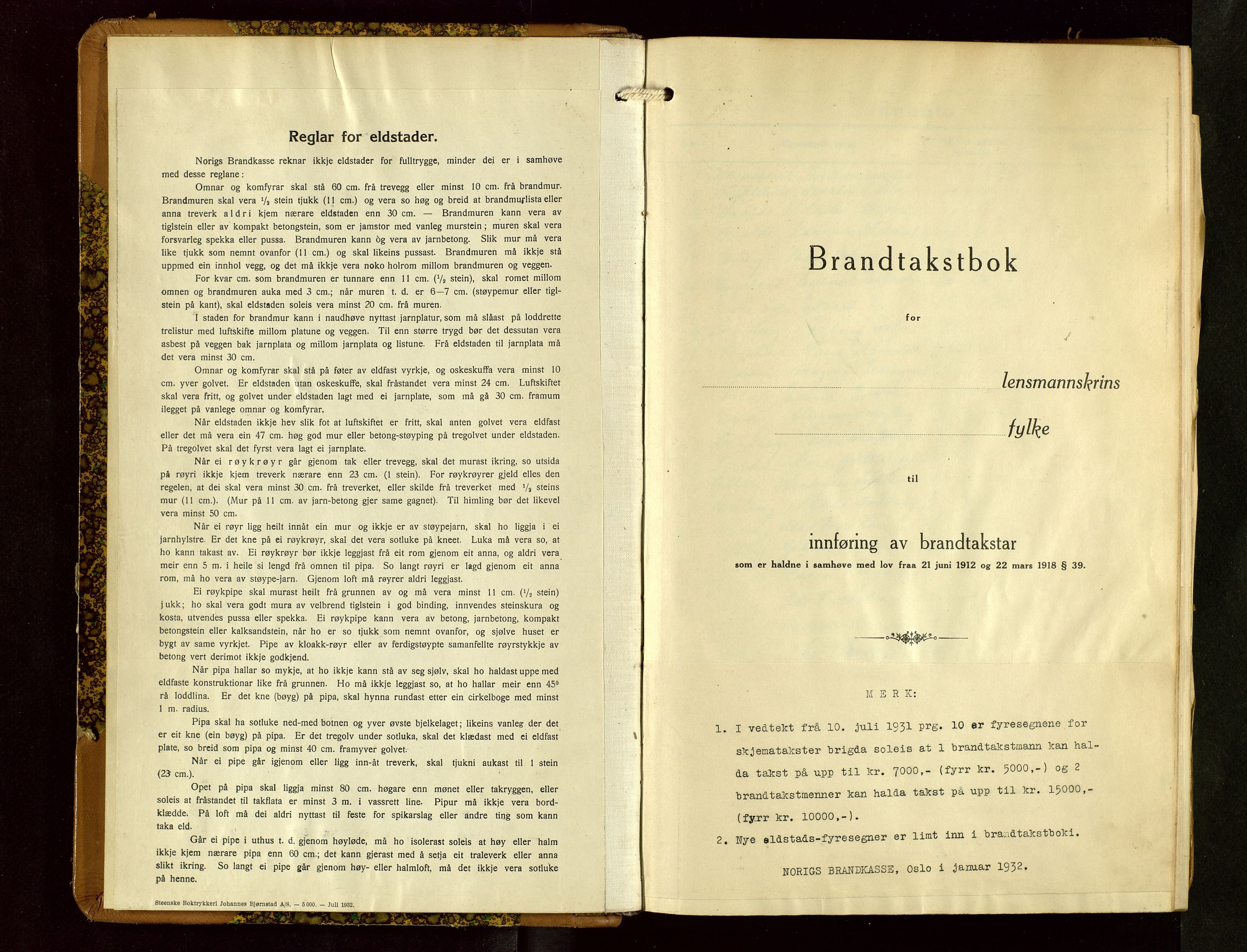 Håland lensmannskontor, AV/SAST-A-100100/Gob/L0010: Branntakstprotokoll - skjematakst. Register i boken., 1933-1936