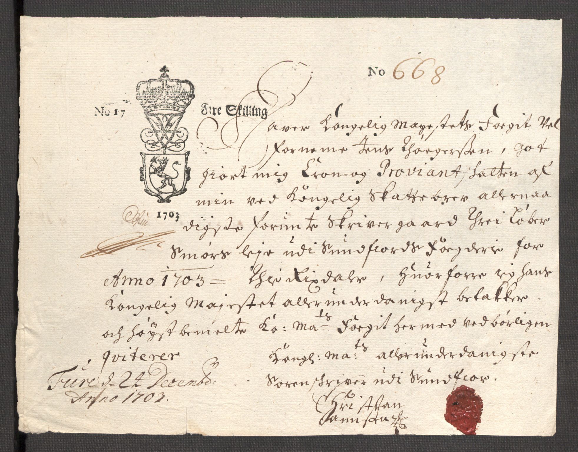 Rentekammeret inntil 1814, Reviderte regnskaper, Fogderegnskap, AV/RA-EA-4092/R53/L3427: Fogderegnskap Sunn- og Nordfjord, 1703, p. 261