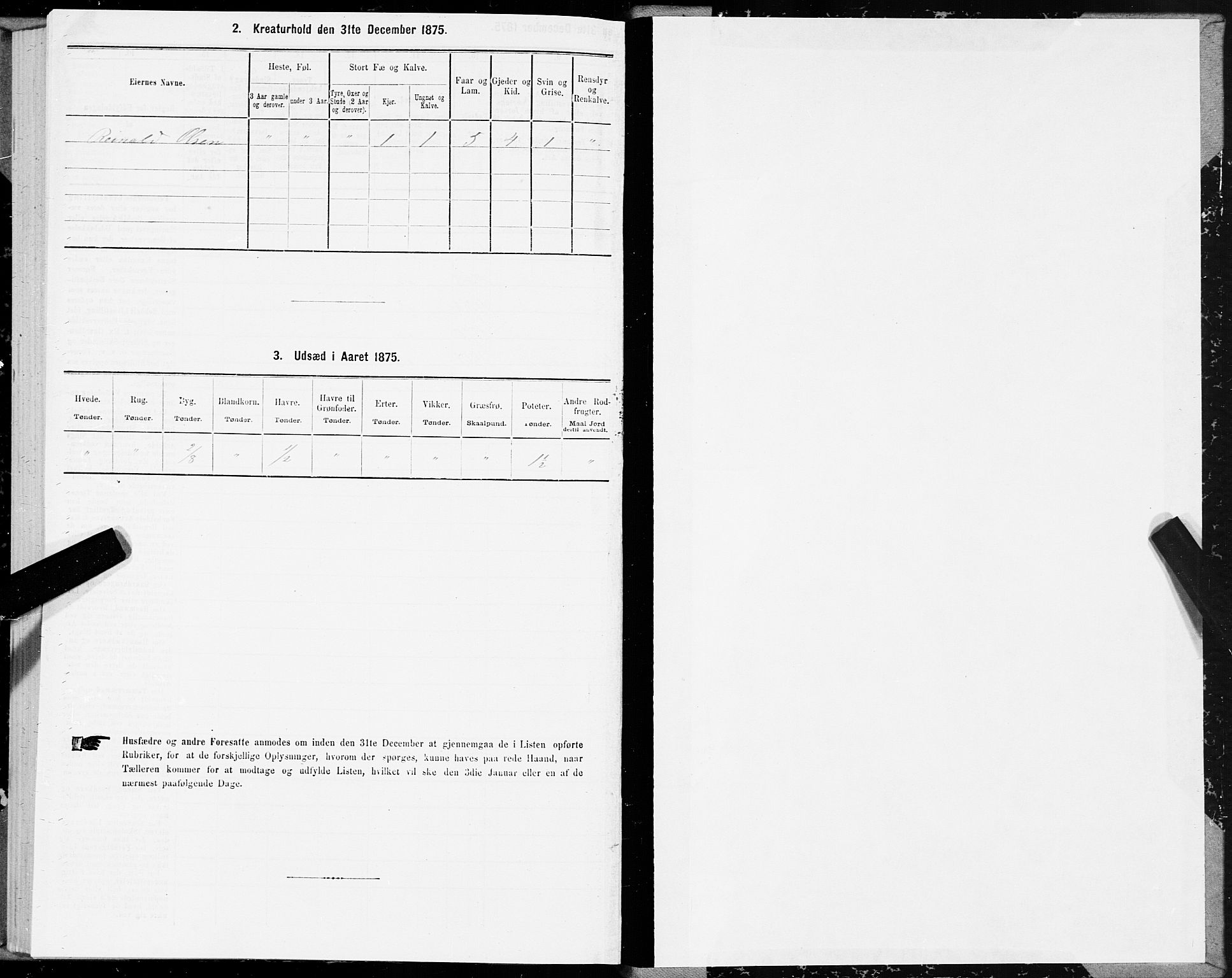 SAT, 1875 census for 1664P Selbu, 1875