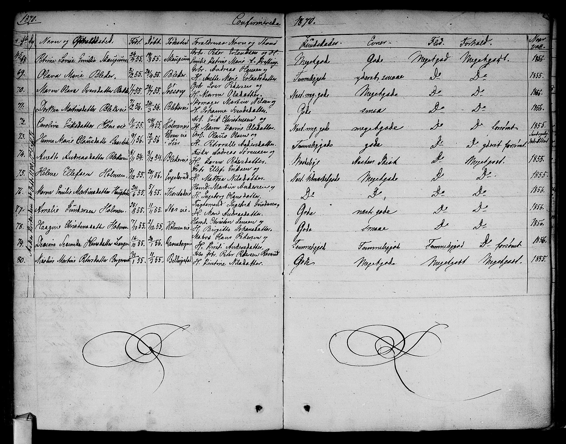 Asker prestekontor Kirkebøker, AV/SAO-A-10256a/F/Fa/L0009: Parish register (official) no. I 9, 1825-1878, p. 270