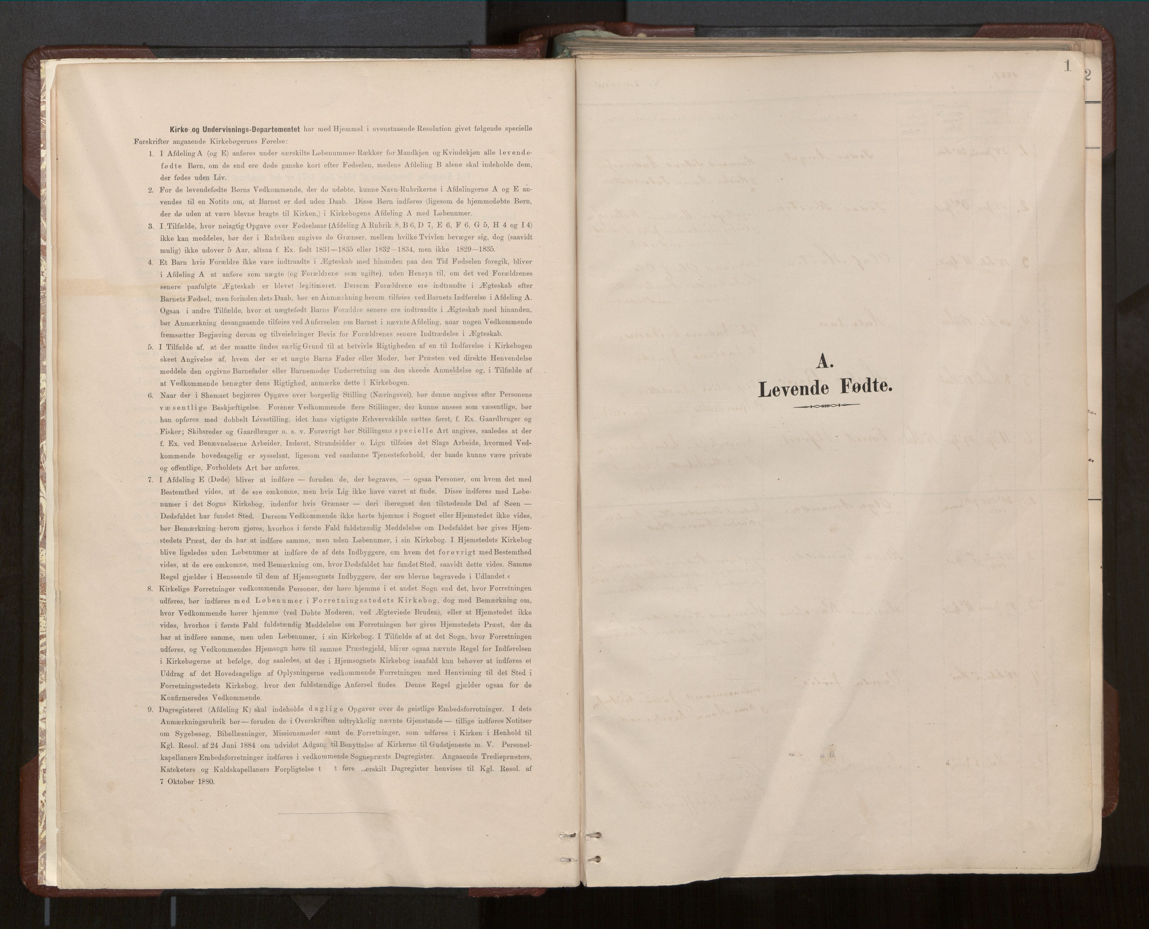 Ministerialprotokoller, klokkerbøker og fødselsregistre - Nord-Trøndelag, AV/SAT-A-1458/770/L0589: Parish register (official) no. 770A03, 1887-1929, p. 1