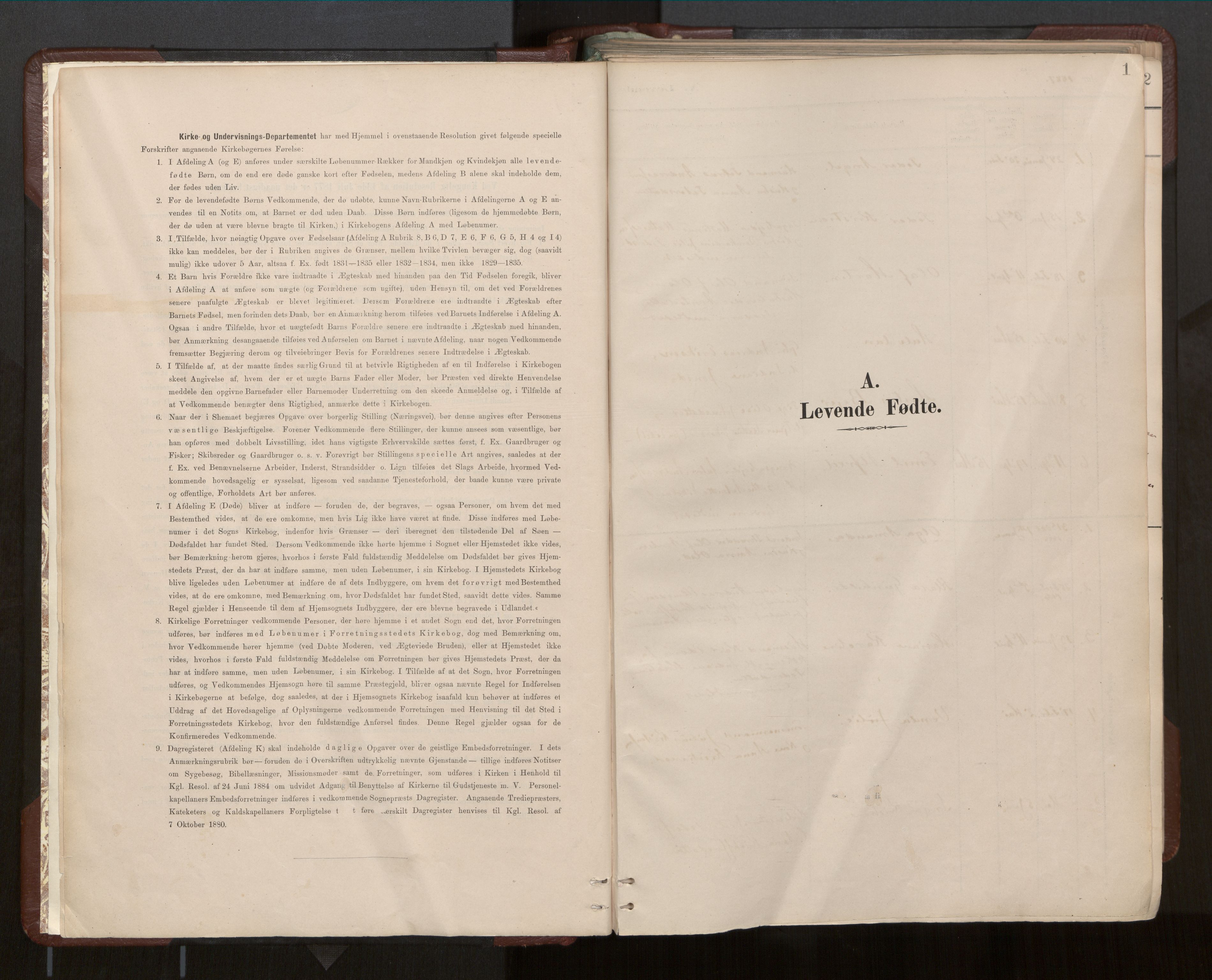 Ministerialprotokoller, klokkerbøker og fødselsregistre - Nord-Trøndelag, SAT/A-1458/770/L0589: Parish register (official) no. 770A03, 1887-1929, p. 1