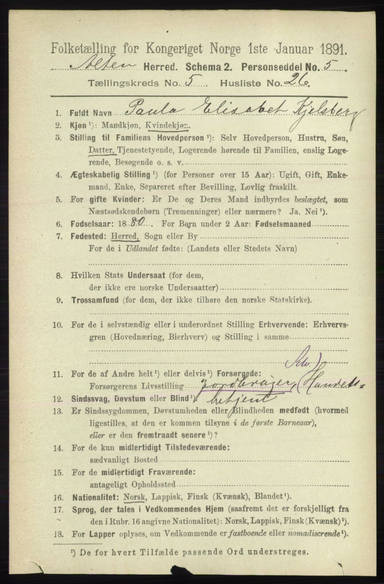 RA, 1891 census for 2012 Alta, 1891, p. 1802