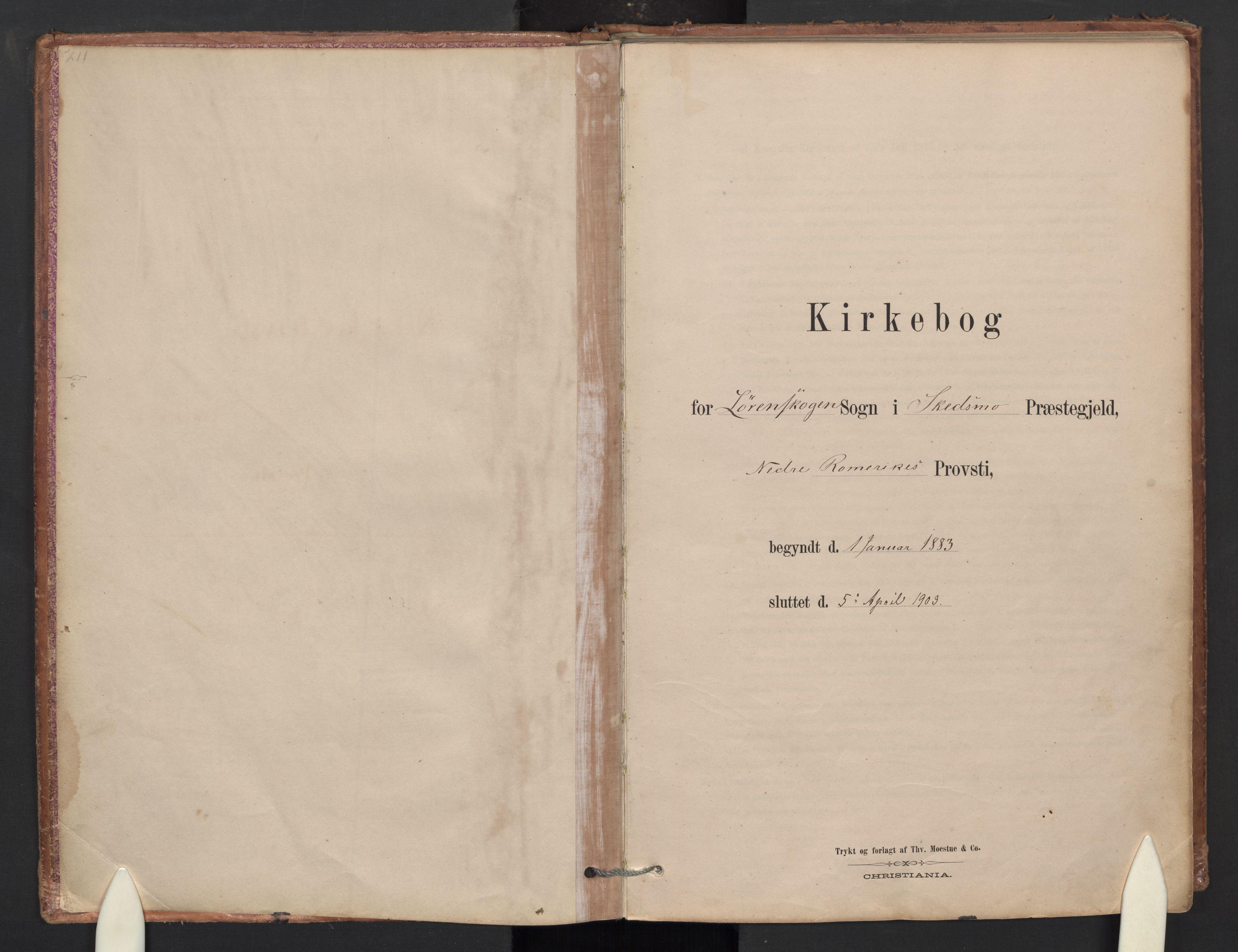 Skedsmo prestekontor Kirkebøker, SAO/A-10033a/G/Gb/L0001: Parish register (copy) no. II 1, 1883-1903