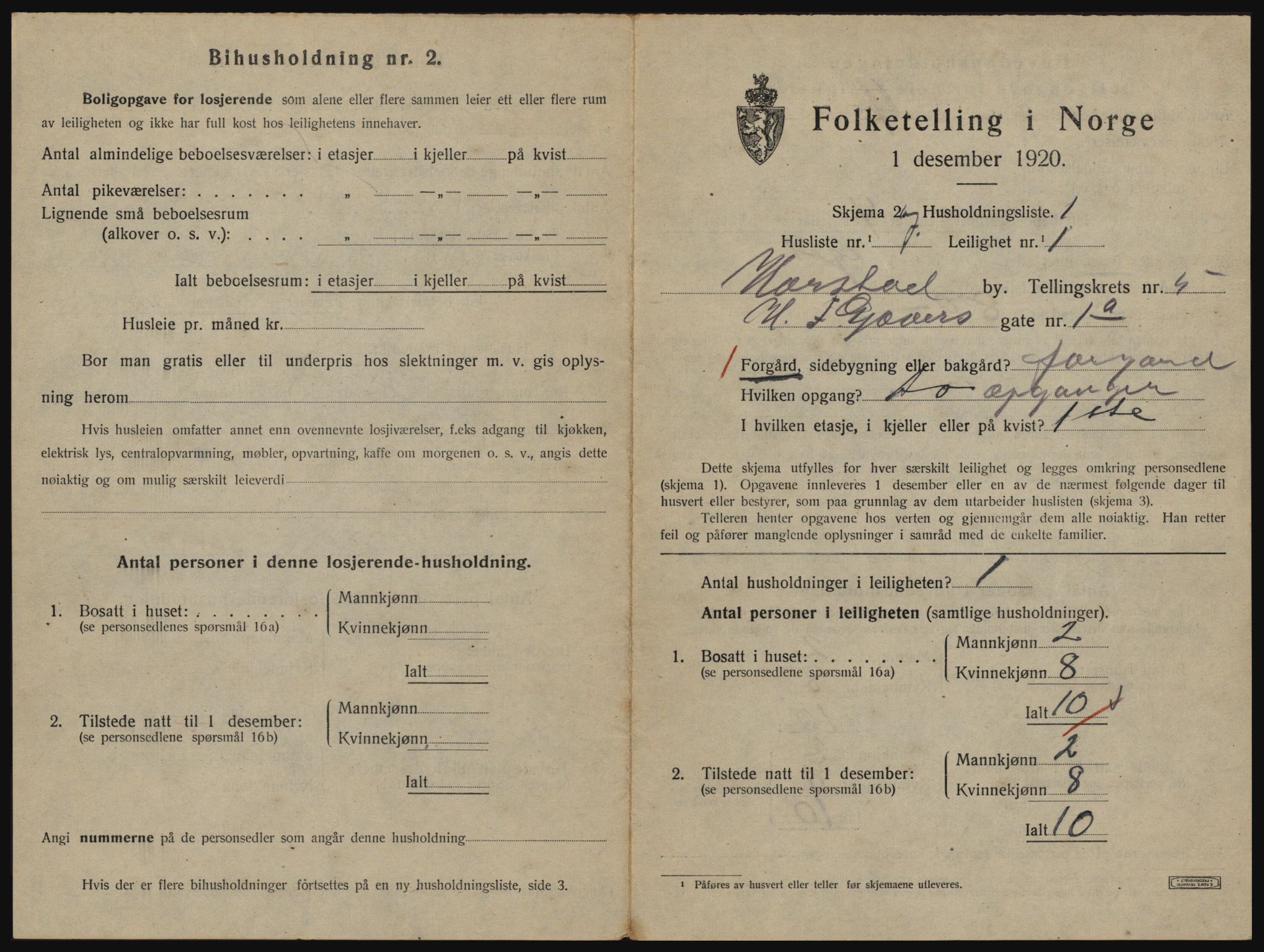 SATØ, 1920 census for Harstad, 1920, p. 1643