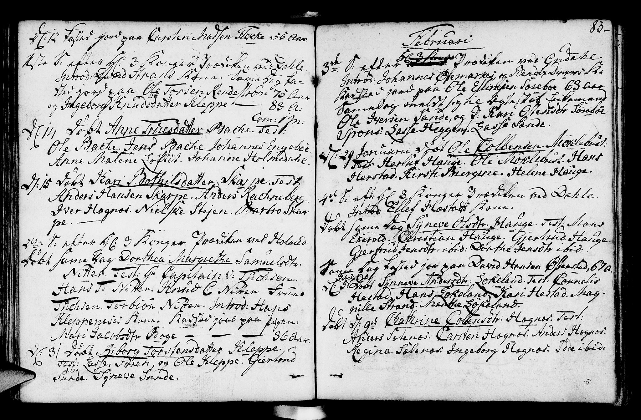 Fjaler sokneprestembete, AV/SAB-A-79801/H/Haa/Haaa/L0003: Parish register (official) no. A 3, 1799-1814, p. 83