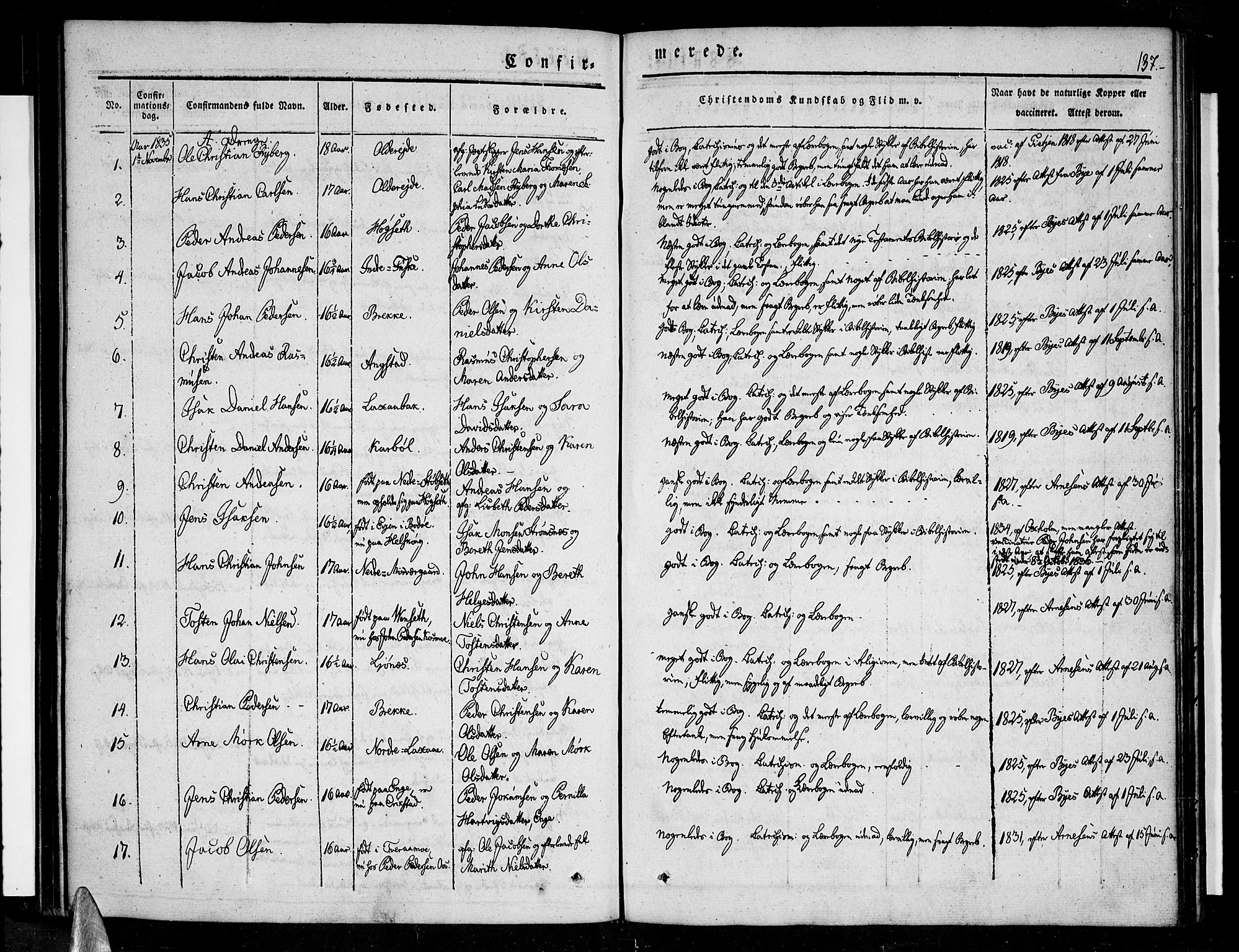 Ministerialprotokoller, klokkerbøker og fødselsregistre - Nordland, SAT/A-1459/852/L0737: Parish register (official) no. 852A07, 1833-1849, p. 137