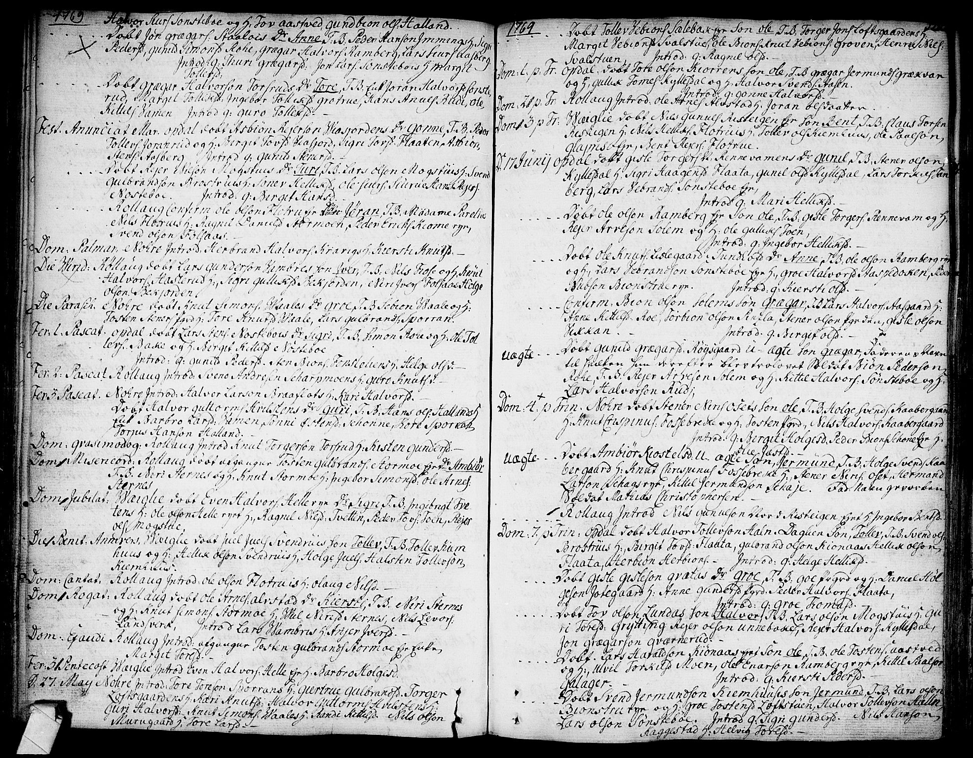 Rollag kirkebøker, SAKO/A-240/F/Fa/L0003: Parish register (official) no. I 3, 1743-1778, p. 122