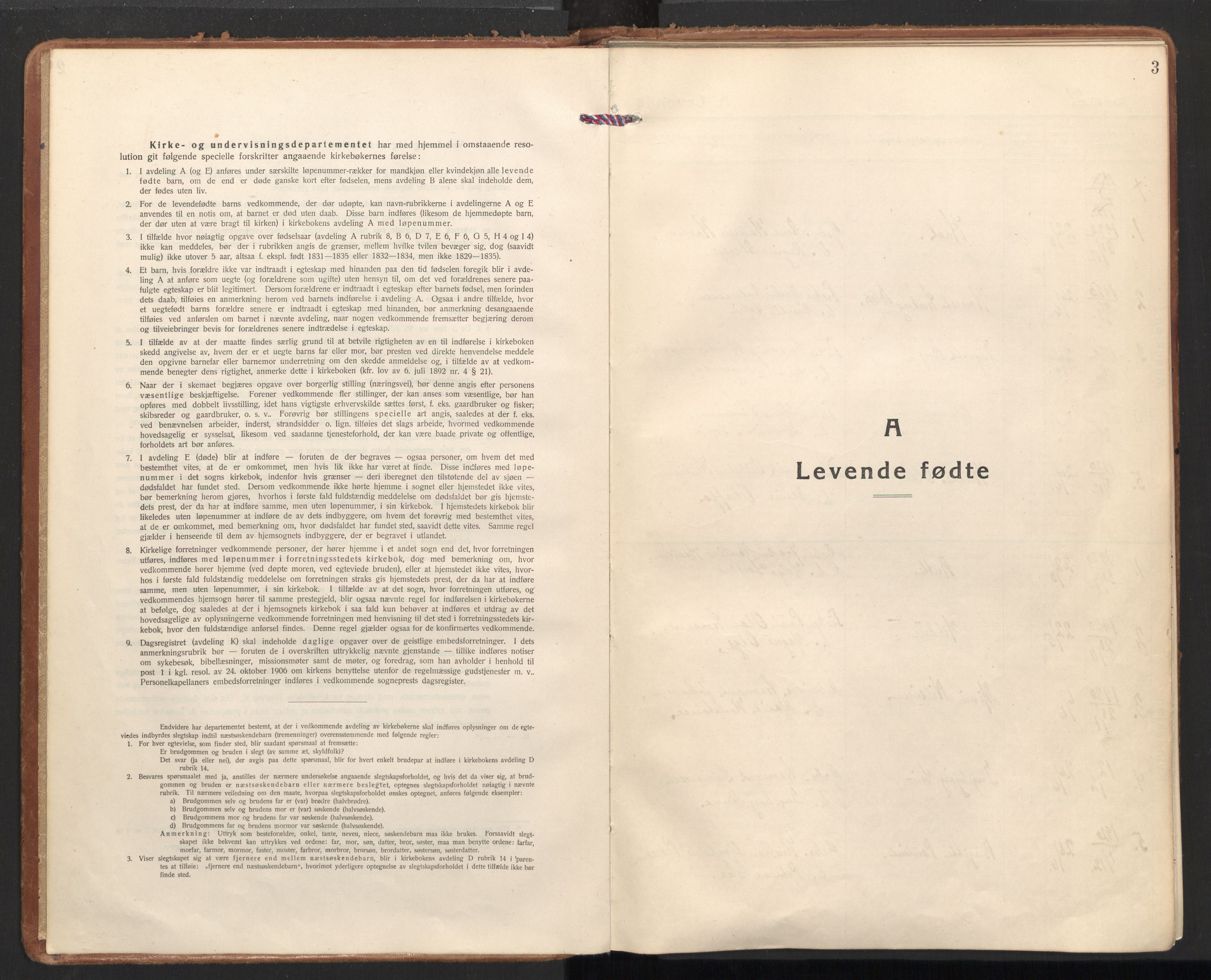 Ministerialprotokoller, klokkerbøker og fødselsregistre - Nordland, AV/SAT-A-1459/855/L0810: Parish register (official) no. 855A17, 1921-1939, p. 3