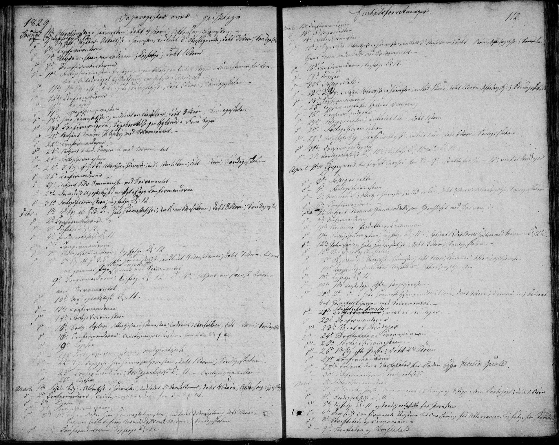 Domkirken sokneprestkontor, SAST/A-101812/001/30/30BA/L0013: Parish register (official) no. A 12, 1823-1861, p. 112