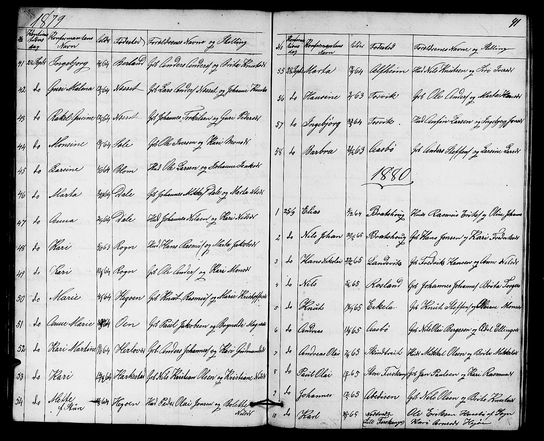 Herdla Sokneprestembete, AV/SAB-A-75701/H/Hab: Parish register (copy) no. A 1, 1859-1880, p. 91