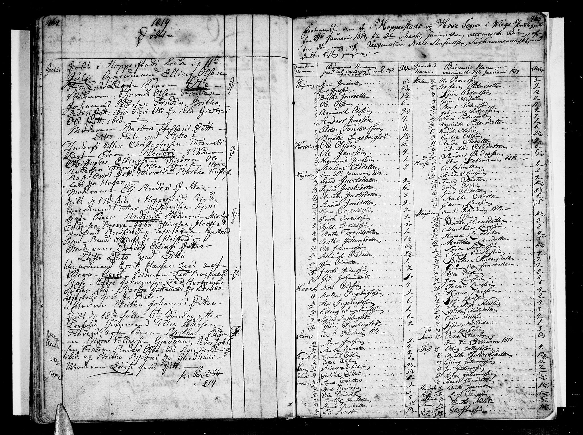 Vik sokneprestembete, SAB/A-81501: Parish register (official) no. A 5, 1787-1820, p. 464-465