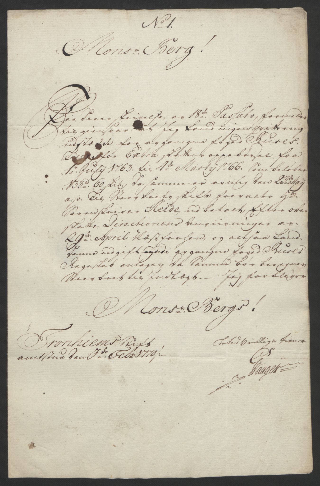 Rentekammeret inntil 1814, Reviderte regnskaper, Fogderegnskap, AV/RA-EA-4092/R60/L4094: Ekstraskatten Orkdal og Gauldal, 1762-1765, p. 321