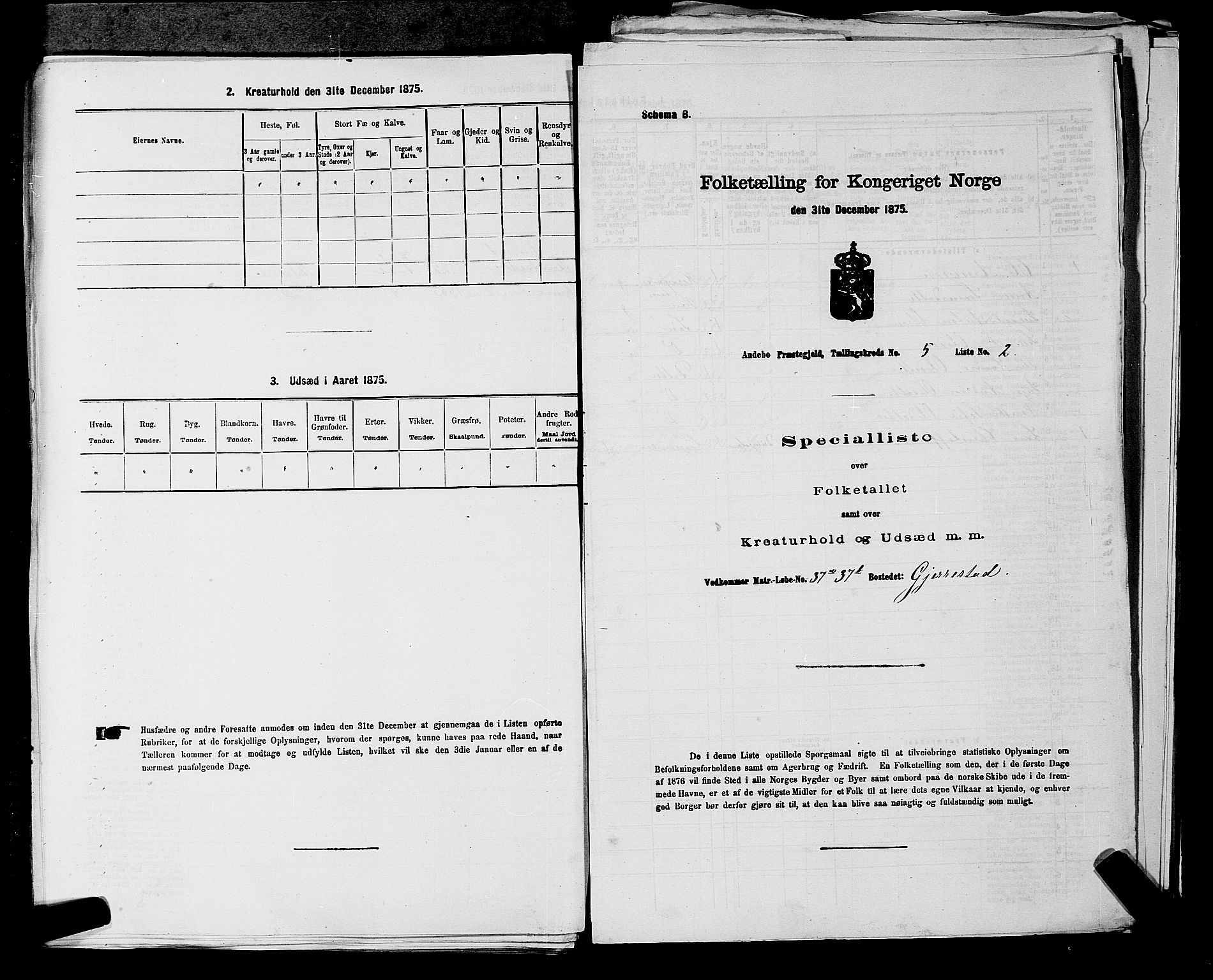 SAKO, 1875 census for 0719P Andebu, 1875, p. 547