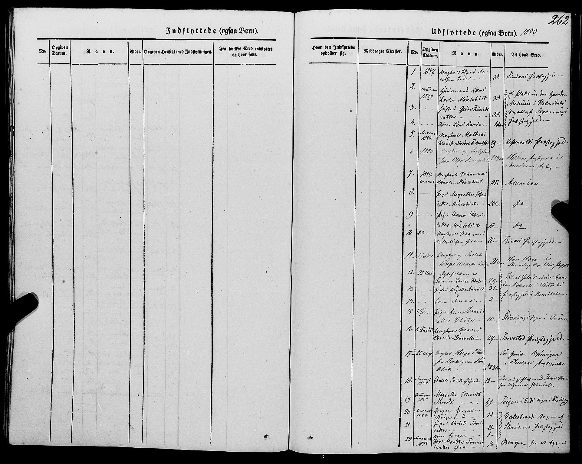 Kvinnherad sokneprestembete, AV/SAB-A-76401/H/Haa: Parish register (official) no. A 7, 1843-1853, p. 262