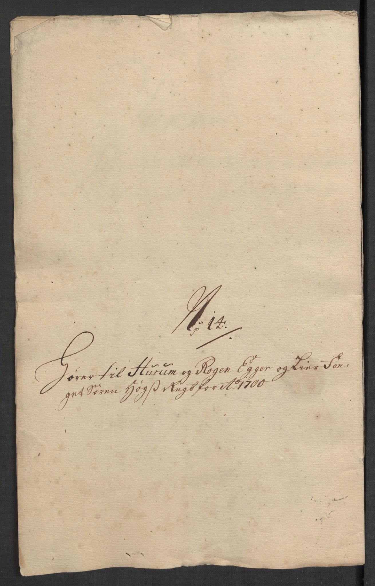 Rentekammeret inntil 1814, Reviderte regnskaper, Fogderegnskap, AV/RA-EA-4092/R30/L1697: Fogderegnskap Hurum, Røyken, Eiker og Lier, 1700-1701, p. 218