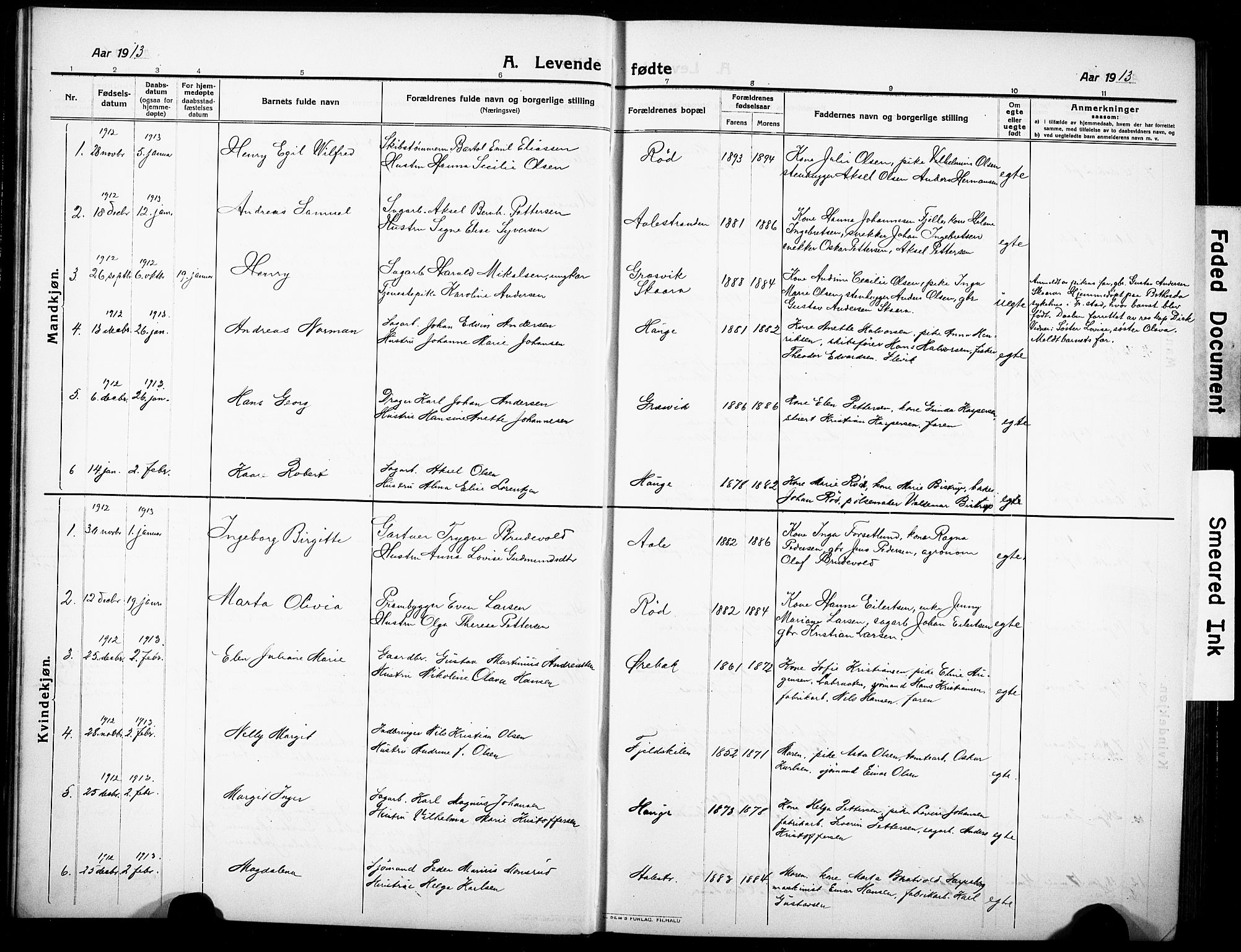 Onsøy prestekontor Kirkebøker, AV/SAO-A-10914/G/Gb/L0002: Parish register (copy) no. II 2, 1911-1933
