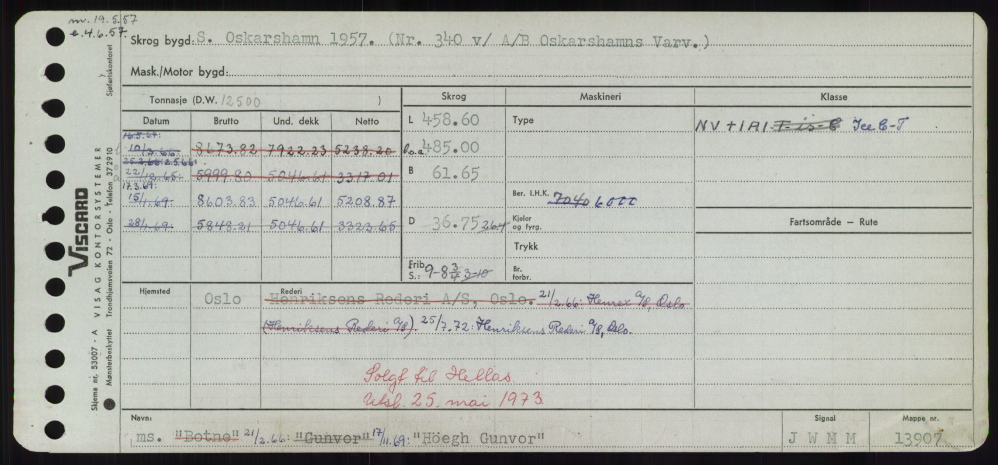 Sjøfartsdirektoratet med forløpere, Skipsmålingen, RA/S-1627/H/Hd/L0017: Fartøy, Holi-Hå, p. 351