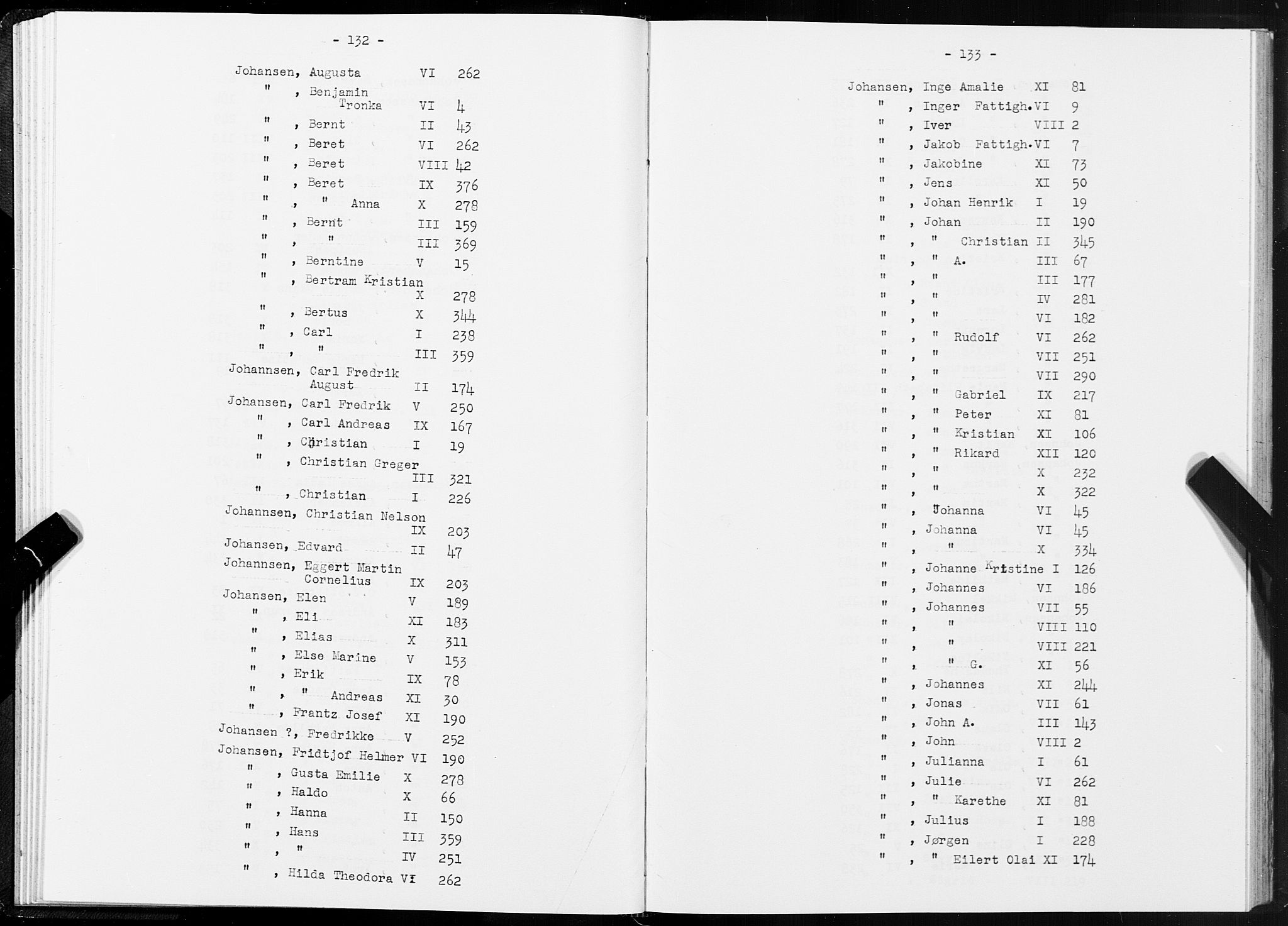 SAT, 1875 census for 1601 Trondheim, 1875, p. 132-133