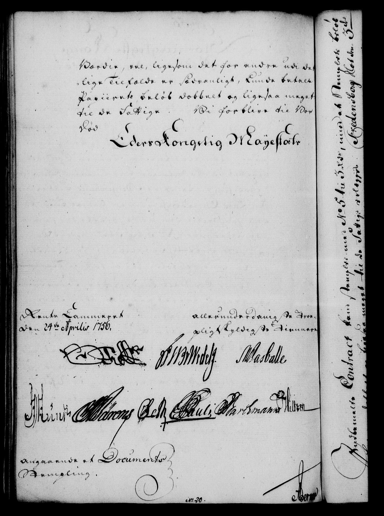 Rentekammeret, Kammerkanselliet, RA/EA-3111/G/Gf/Gfa/L0038: Norsk relasjons- og resolusjonsprotokoll (merket RK 52.38), 1756, p. 270