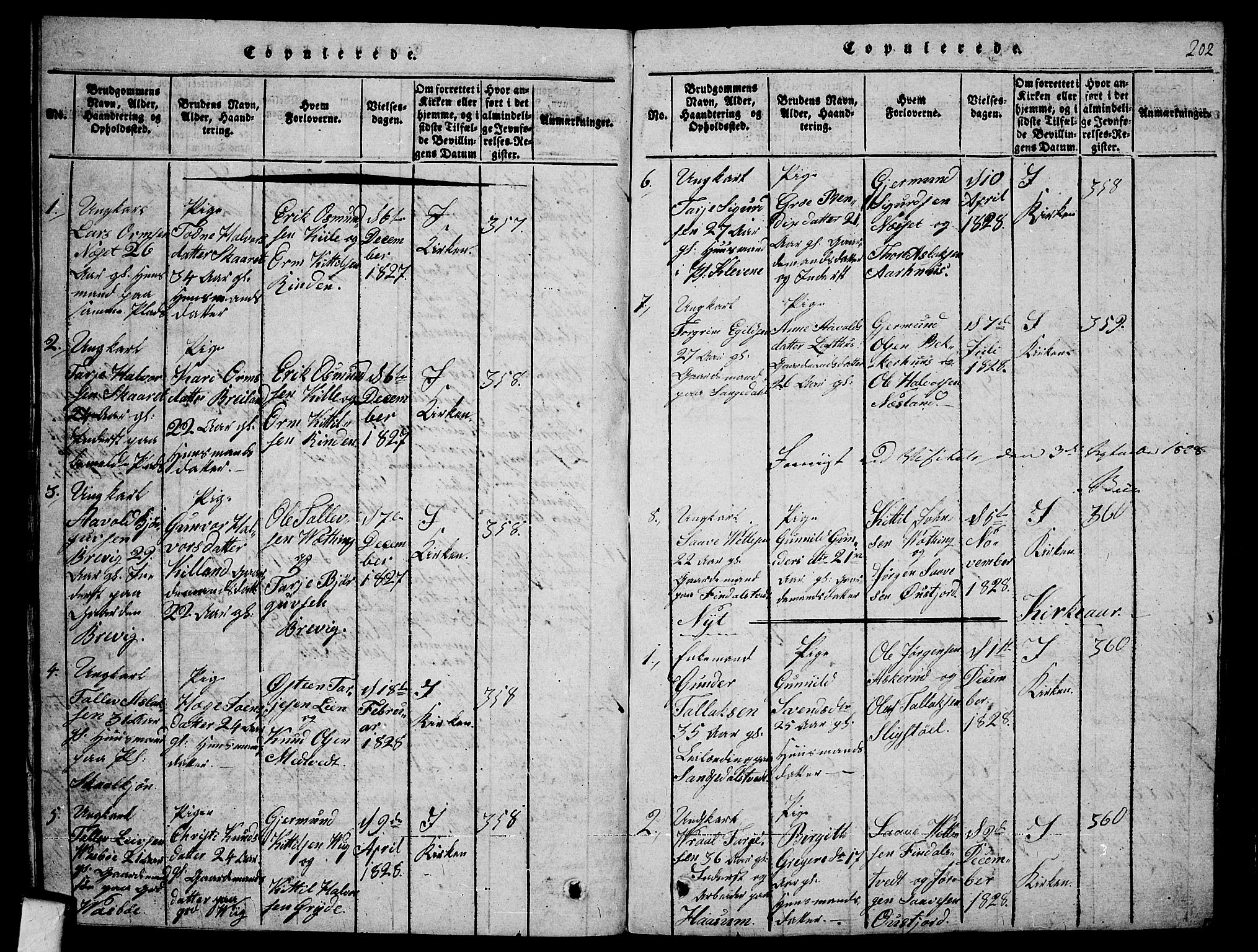 Fyresdal kirkebøker, SAKO/A-263/G/Ga/L0001: Parish register (copy) no. I 1, 1816-1840, p. 202