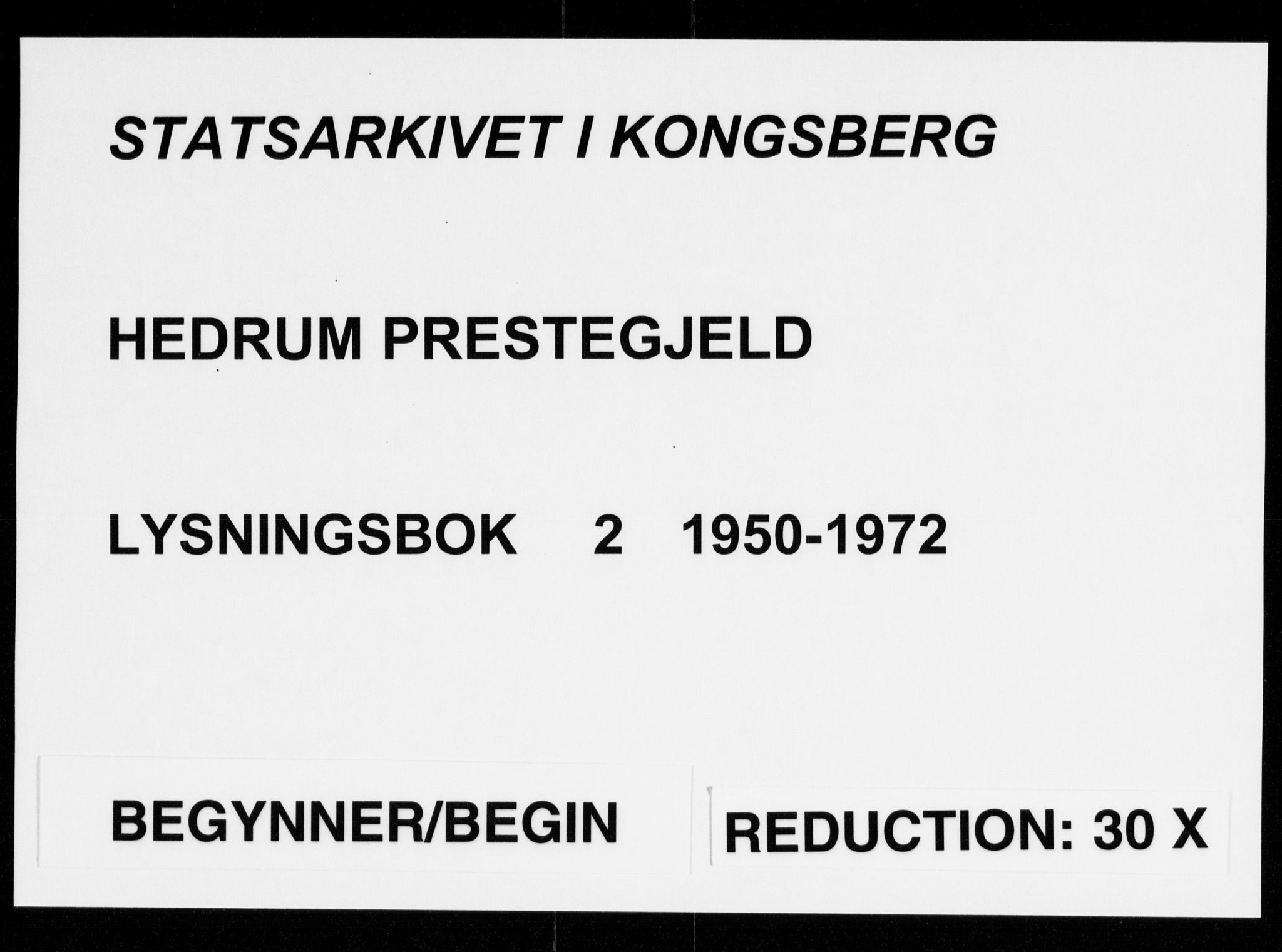 Hedrum kirkebøker, AV/SAKO-A-344/H/Ha/L0002: Banns register no. 2, 1950-1972