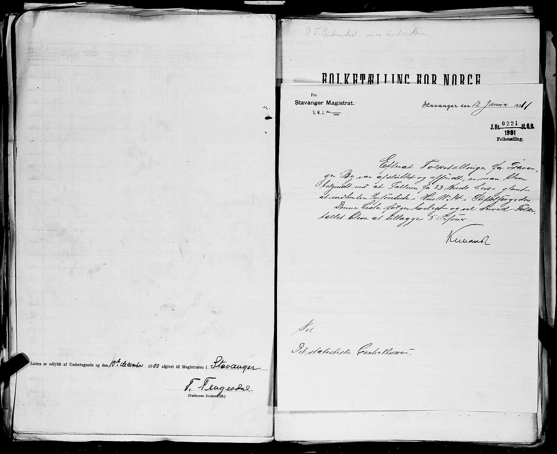 SAST, 1900 census for Stavanger, 1900, p. 173