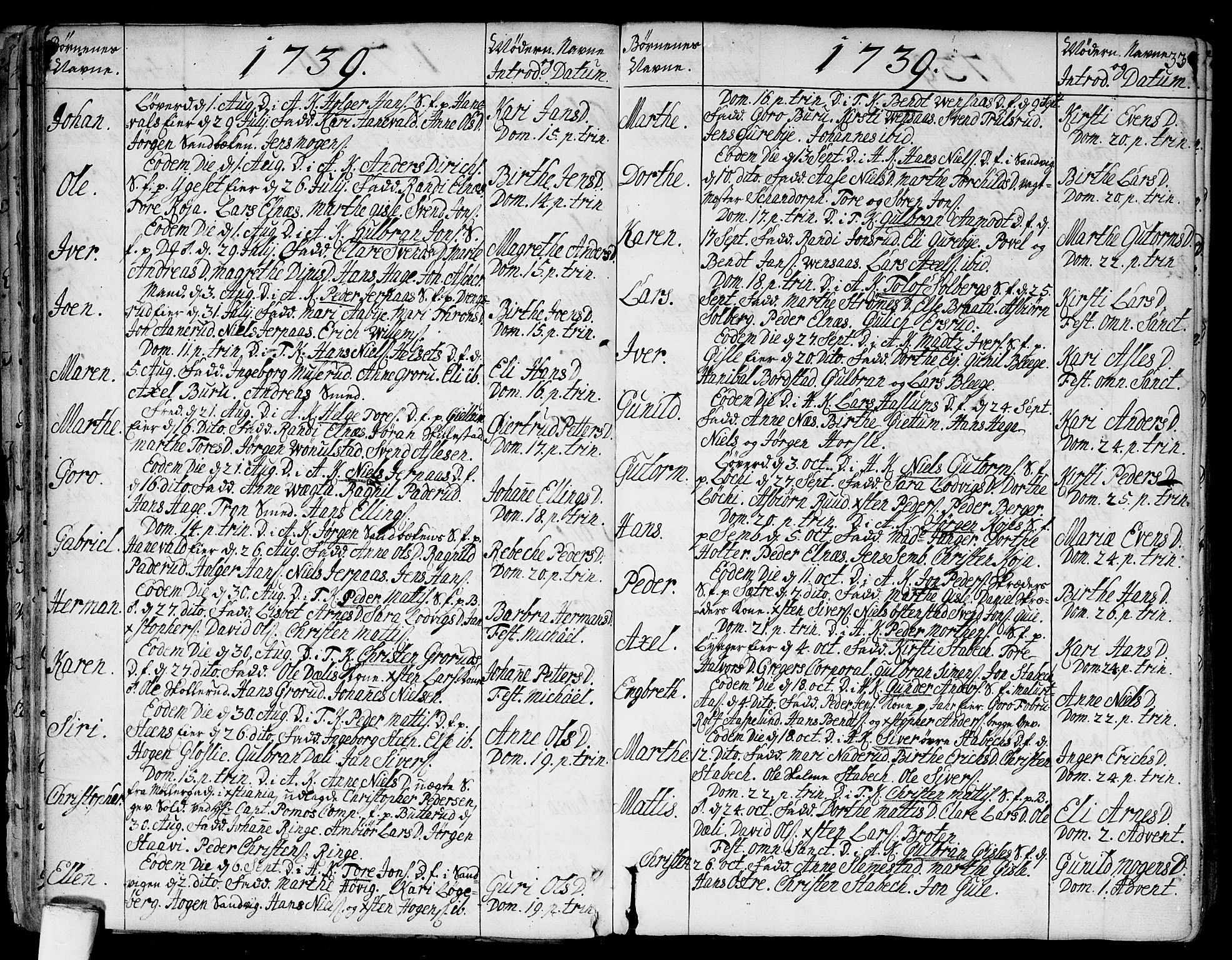 Asker prestekontor Kirkebøker, SAO/A-10256a/F/Fa/L0002: Parish register (official) no. I 2, 1733-1766, p. 33