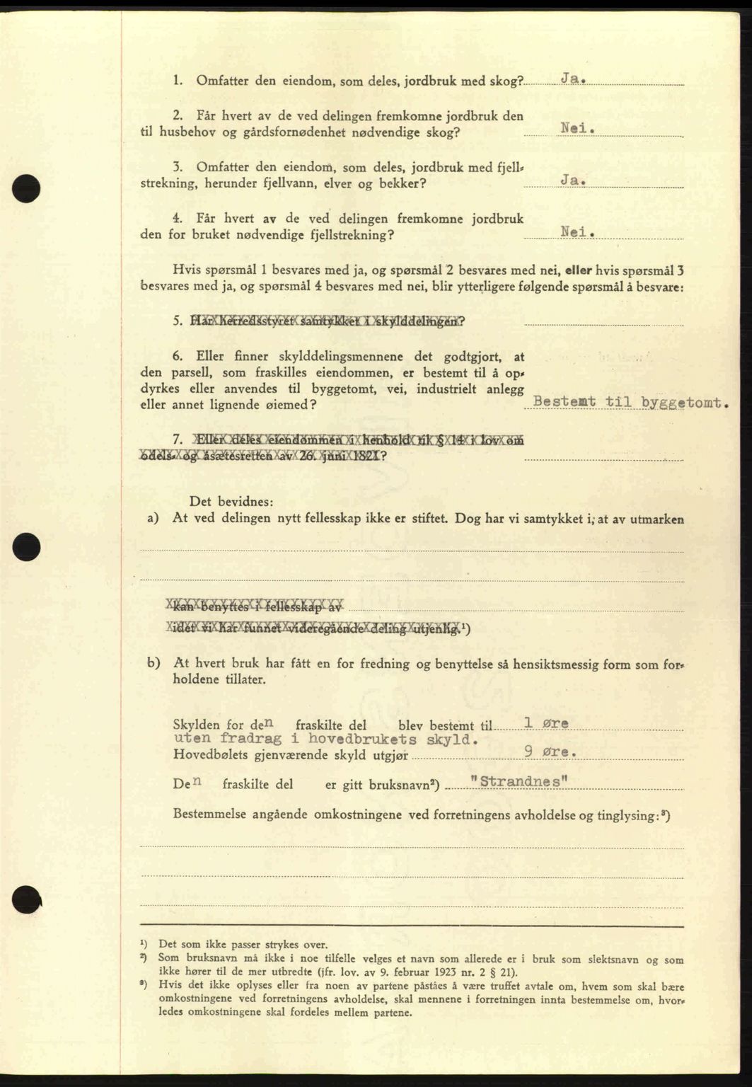 Salten sorenskriveri, SAT/A-4578/1/2/2C: Mortgage book no. A14-15, 1943-1945, Diary no: : 2551/1944