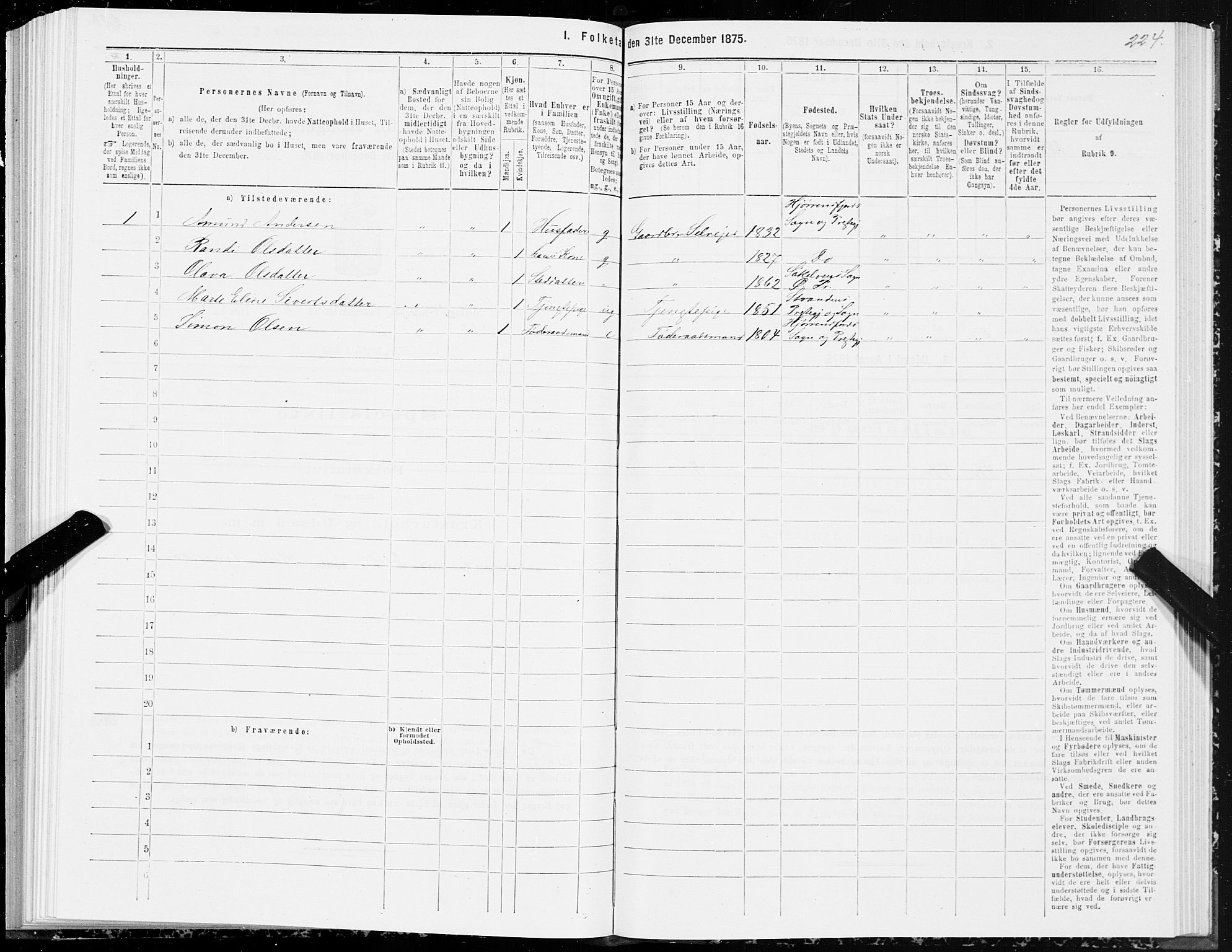 SAT, 1875 census for 1527P Ørskog, 1875, p. 4224