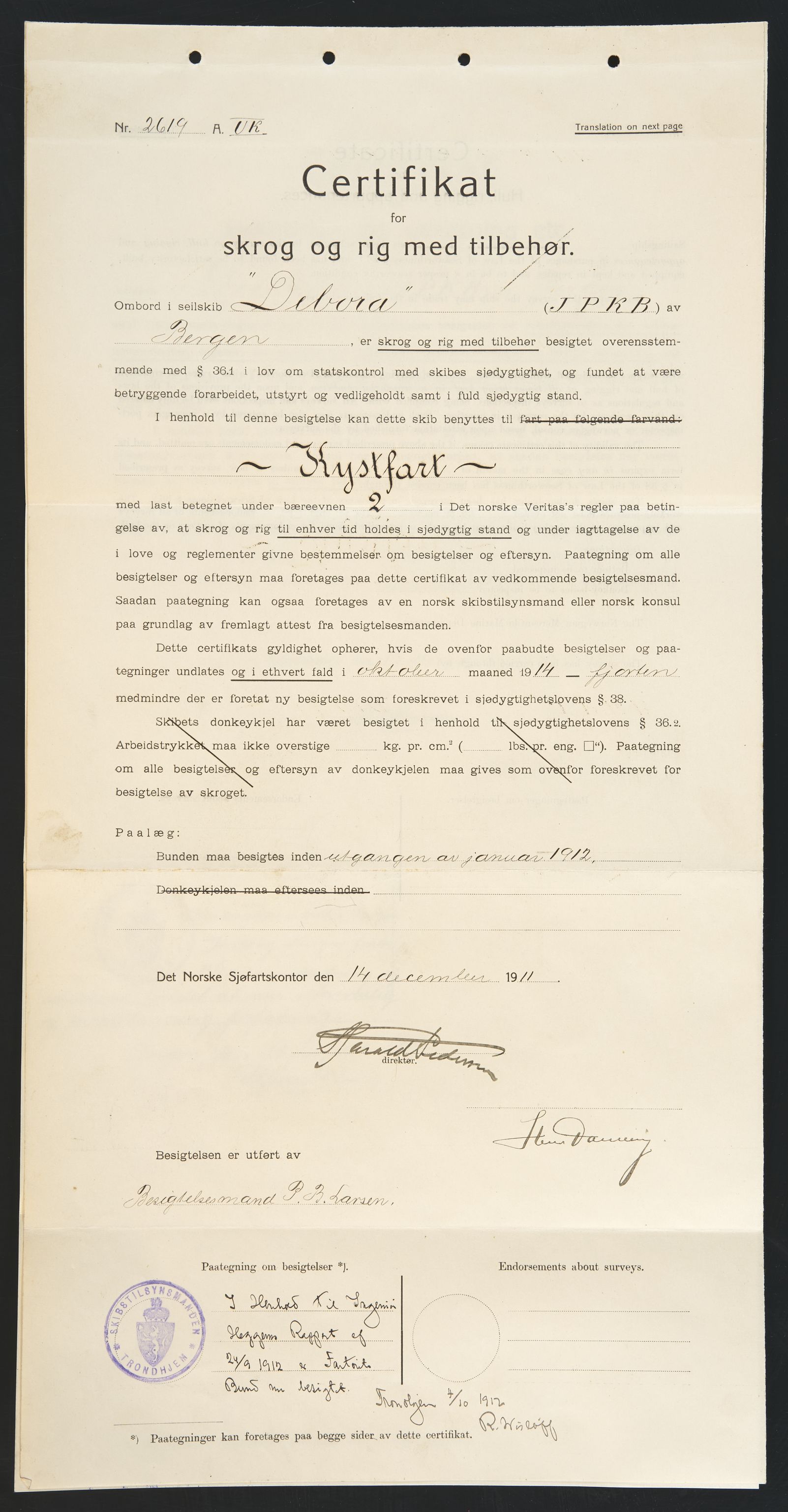 Sjøfartsdirektoratet med forløpere, skipsmapper slettede skip, AV/RA-S-4998/F/Fa/L0235: --, 1847-1930, p. 249