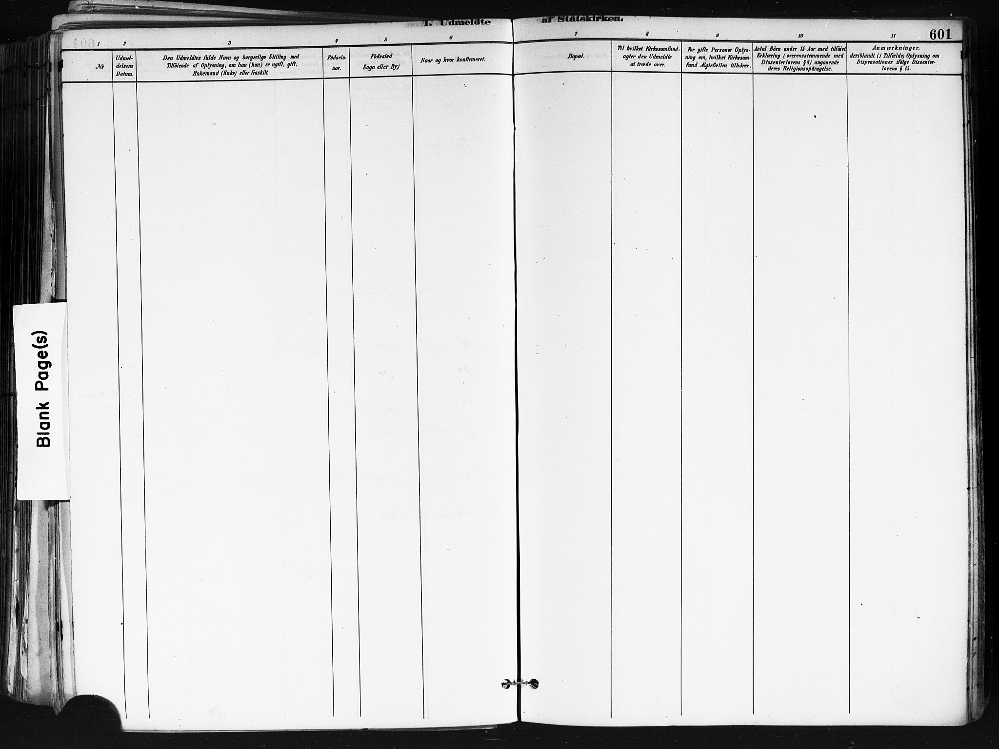 Nes prestekontor Kirkebøker, AV/SAO-A-10410/F/Fa/L0010: Parish register (official) no. I 10, 1883-1898, p. 601