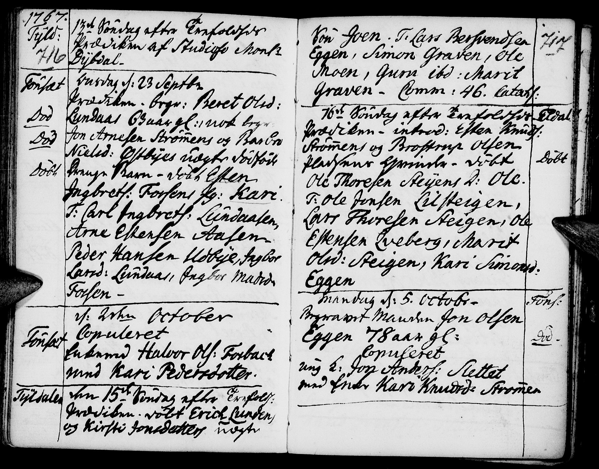 Tynset prestekontor, SAH/PREST-058/H/Ha/Haa/L0002: Parish register (official) no. 2, 1737-1767, p. 716-717