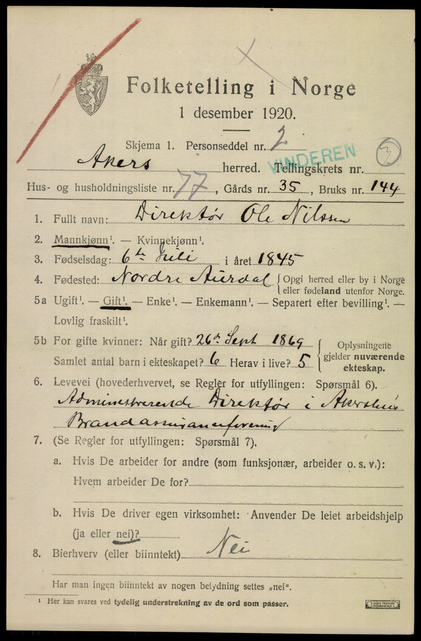 SAO, 1920 census for Aker, 1920, p. 46150