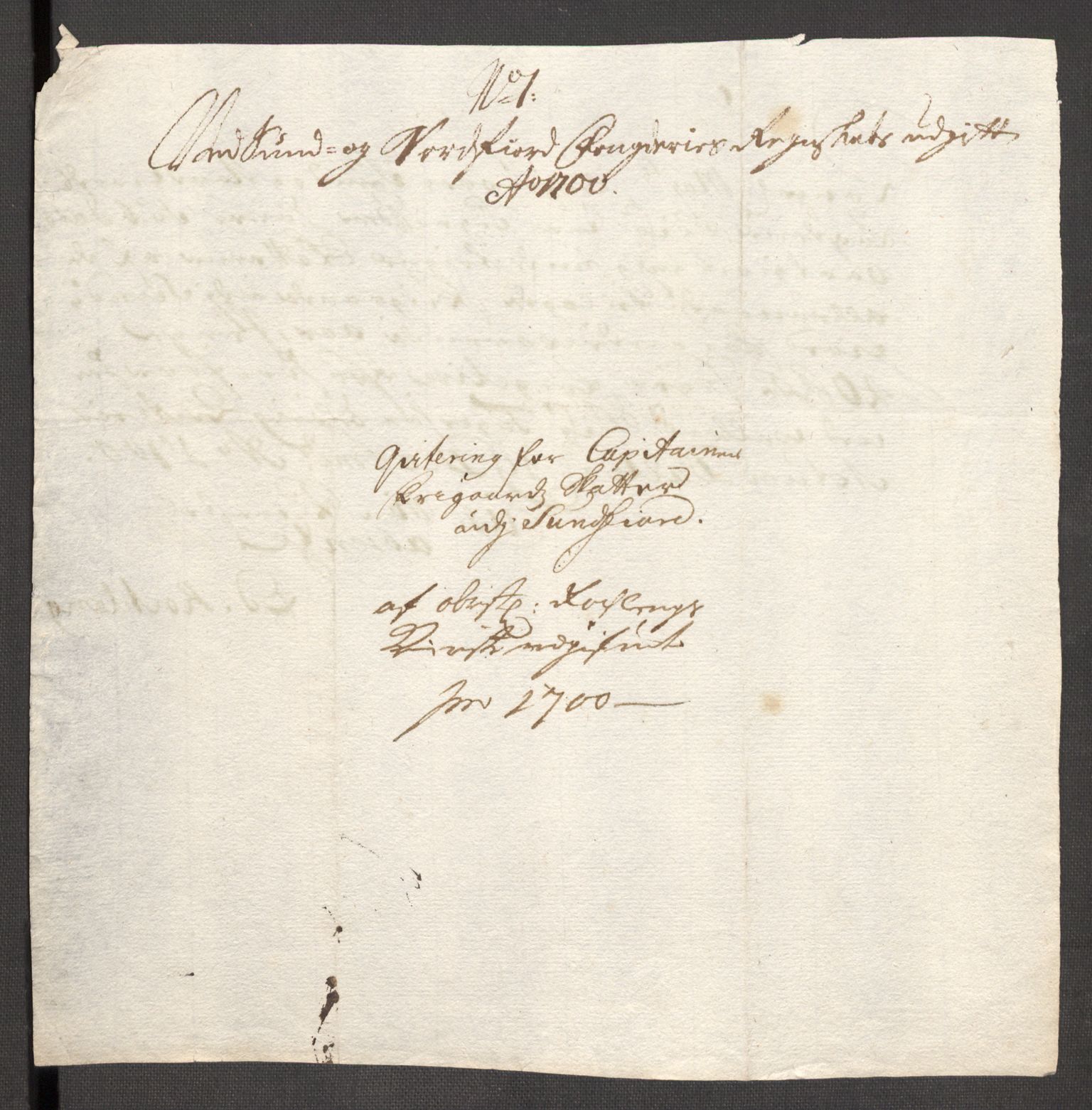 Rentekammeret inntil 1814, Reviderte regnskaper, Fogderegnskap, AV/RA-EA-4092/R53/L3425: Fogderegnskap Sunn- og Nordfjord, 1700-1701, p. 203