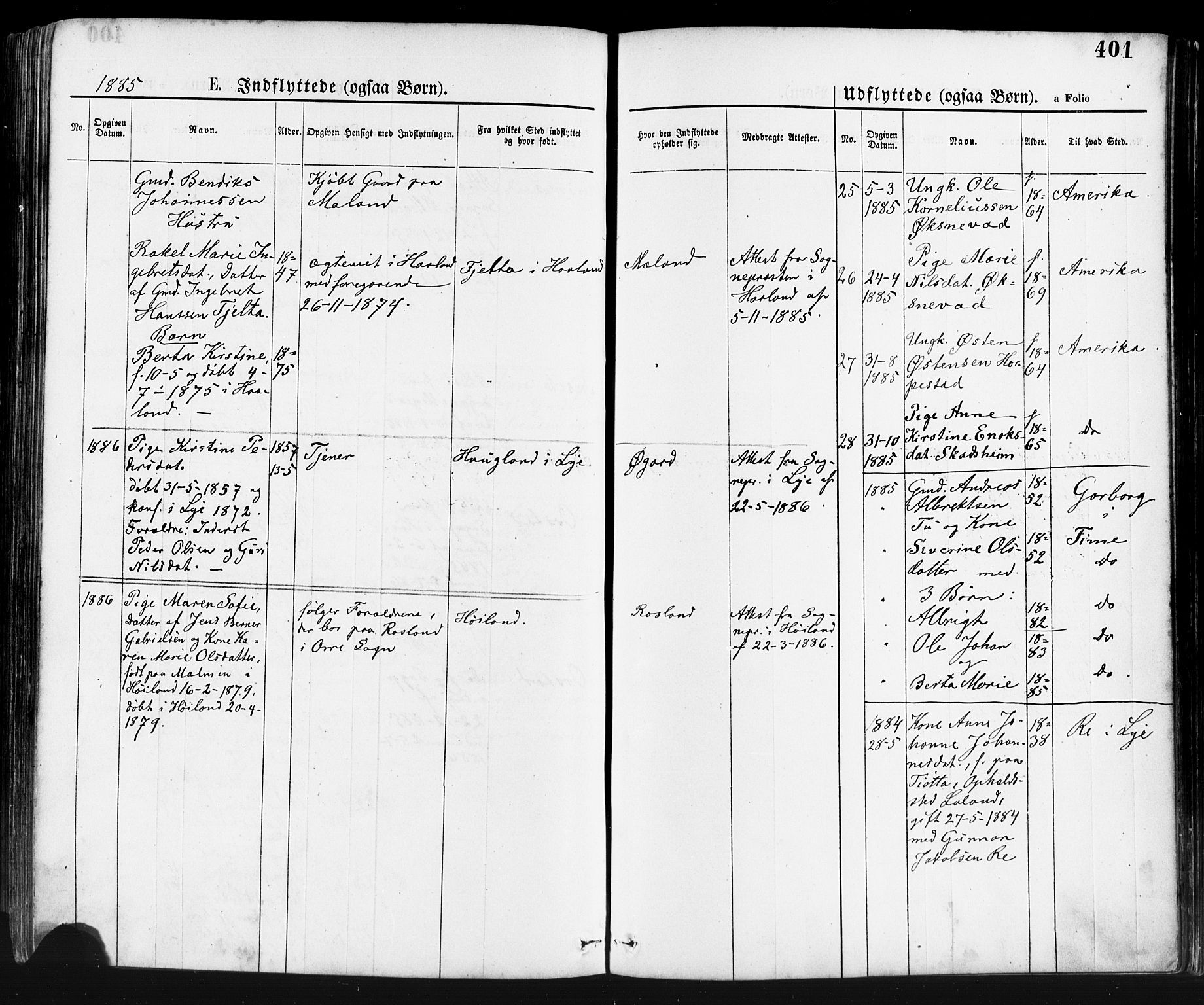 Klepp sokneprestkontor, AV/SAST-A-101803/001/3/30BA/L0006: Parish register (official) no. A 6, 1871-1885, p. 401