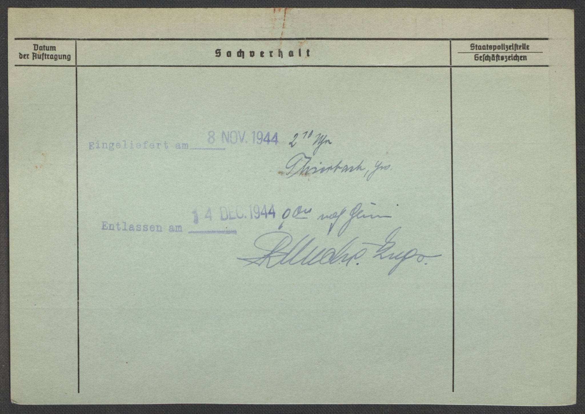 Befehlshaber der Sicherheitspolizei und des SD, AV/RA-RAFA-5969/E/Ea/Eaa/L0008: Register over norske fanger i Møllergata 19: Oelze-Ru, 1940-1945, p. 879