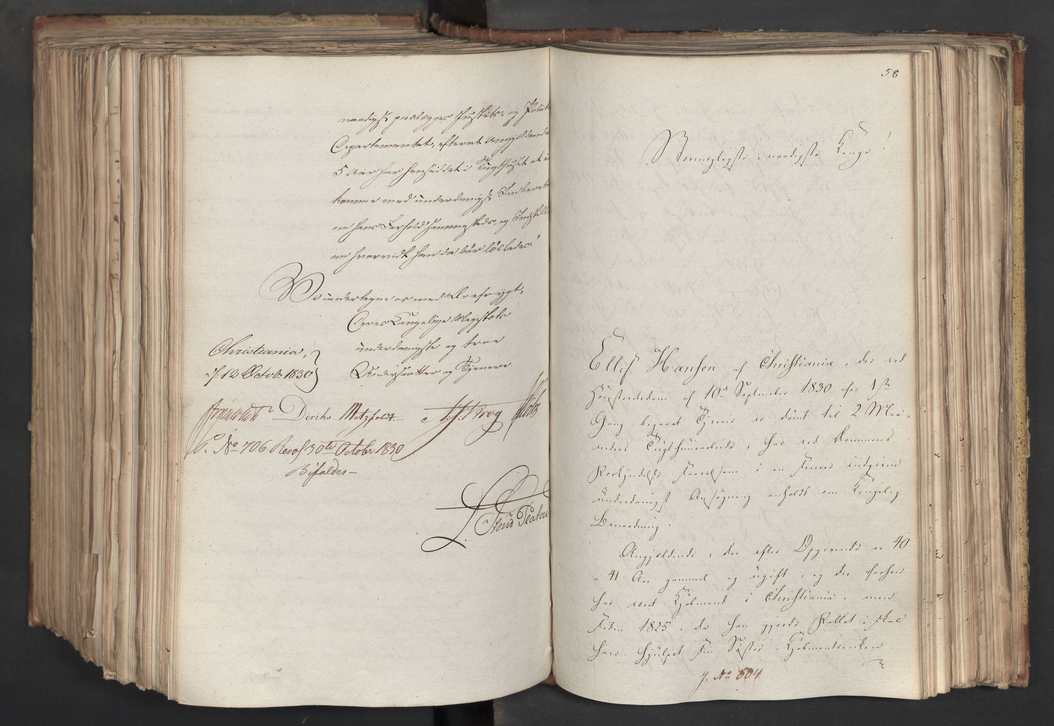 Statsrådsavdelingen i Stockholm, AV/RA-S-1003/D/Da/L0067: Regjeringsinnstillinger nr. 450-659, 1830, p. 539