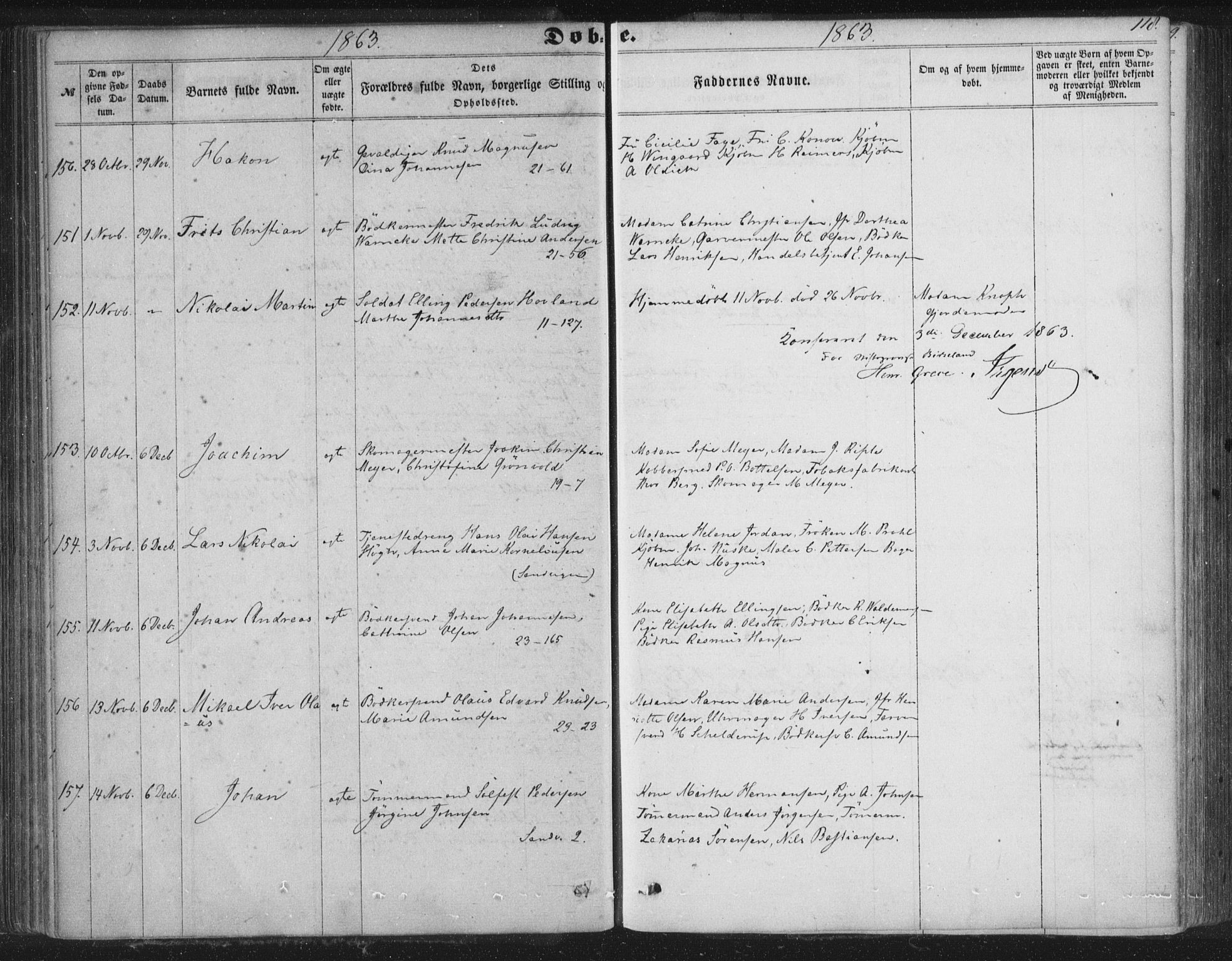 Korskirken sokneprestembete, AV/SAB-A-76101/H/Haa/L0018: Parish register (official) no. B 4, 1857-1866, p. 118