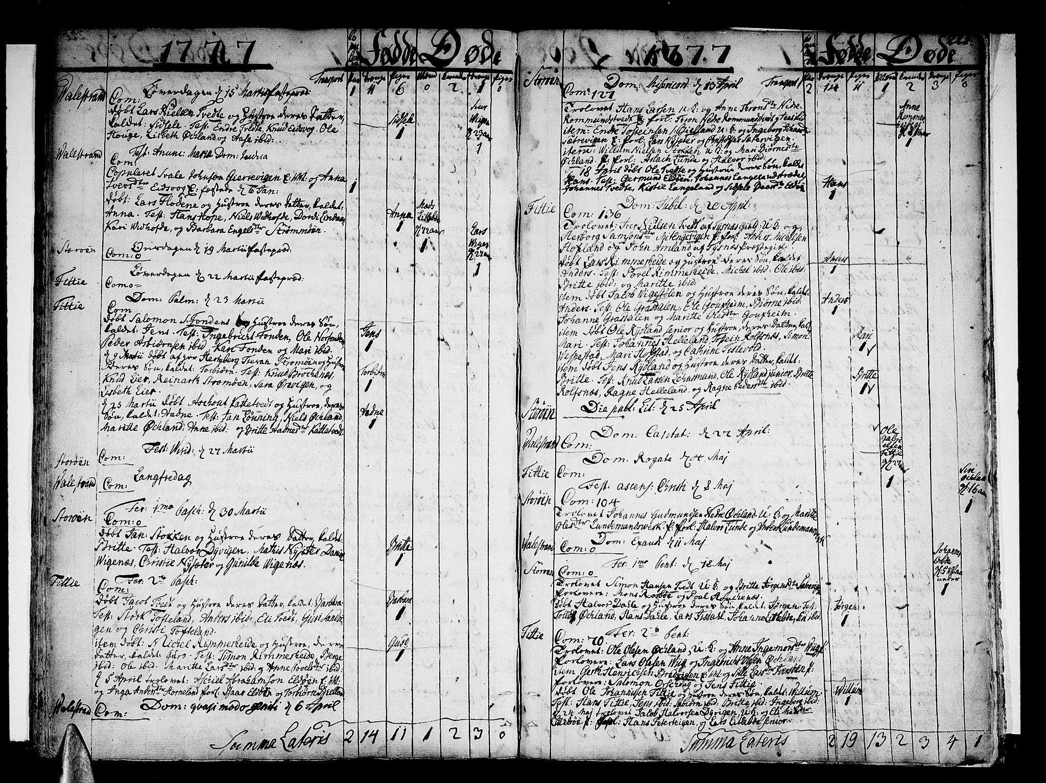 Stord sokneprestembete, SAB/A-78201/H/Haa: Parish register (official) no. A 2, 1744-1777, p. 221