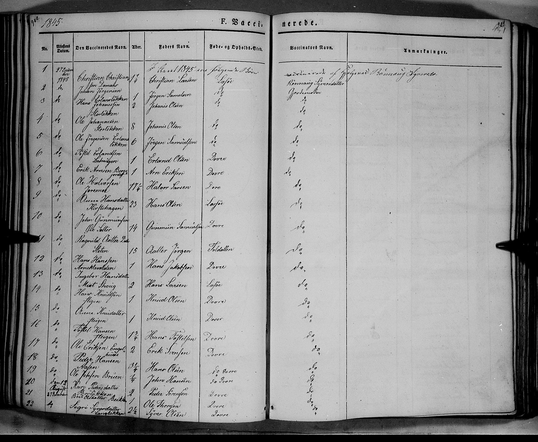 Lesja prestekontor, AV/SAH-PREST-068/H/Ha/Haa/L0006: Parish register (official) no. 6B, 1843-1854, p. 900-901