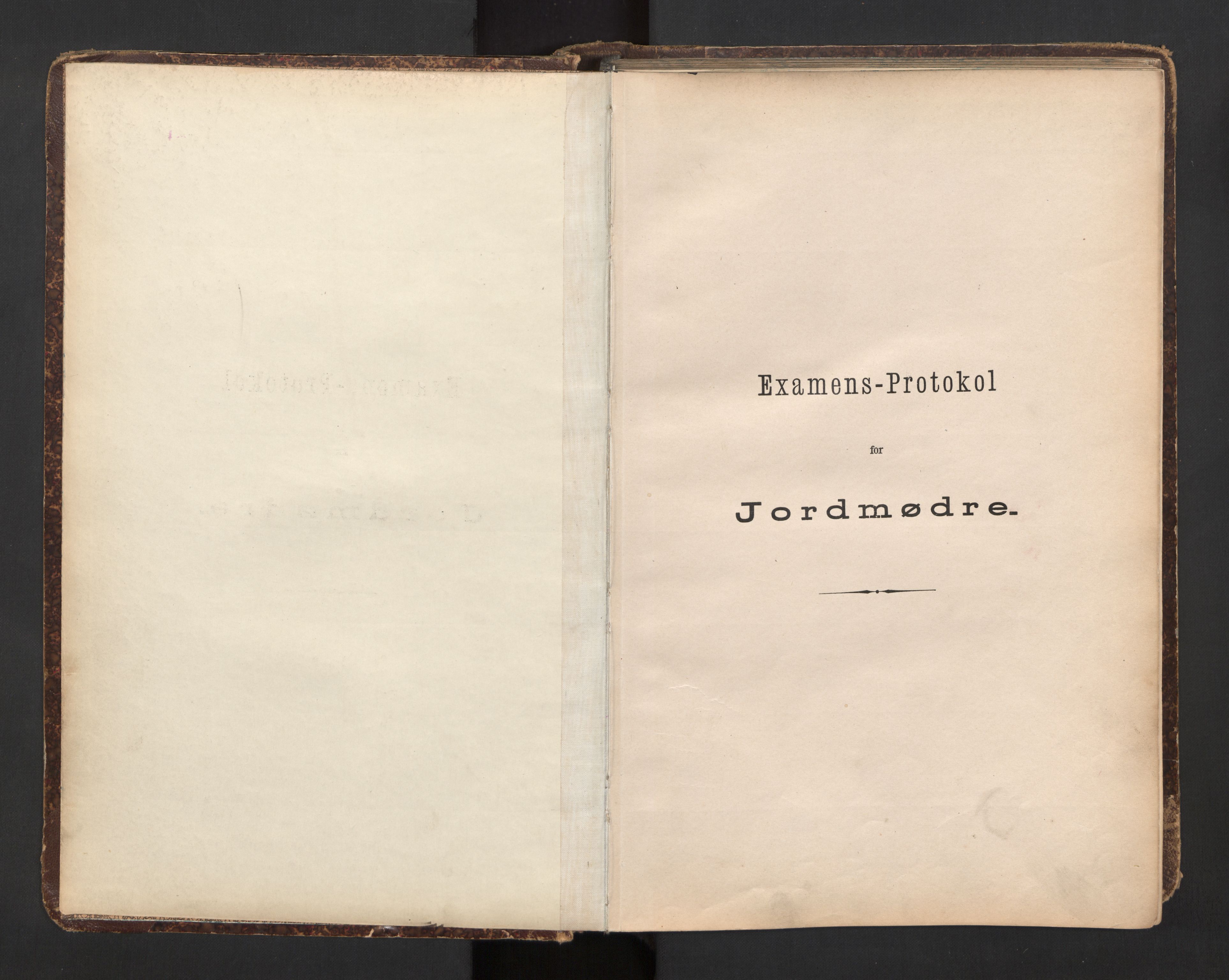 Jordmorskolen i Oslo - Kvinneklinikken, AV/RA-S-4349/D/L0003/0001: -- / Eksamensprotokoll for jordmødre, 1890-1922