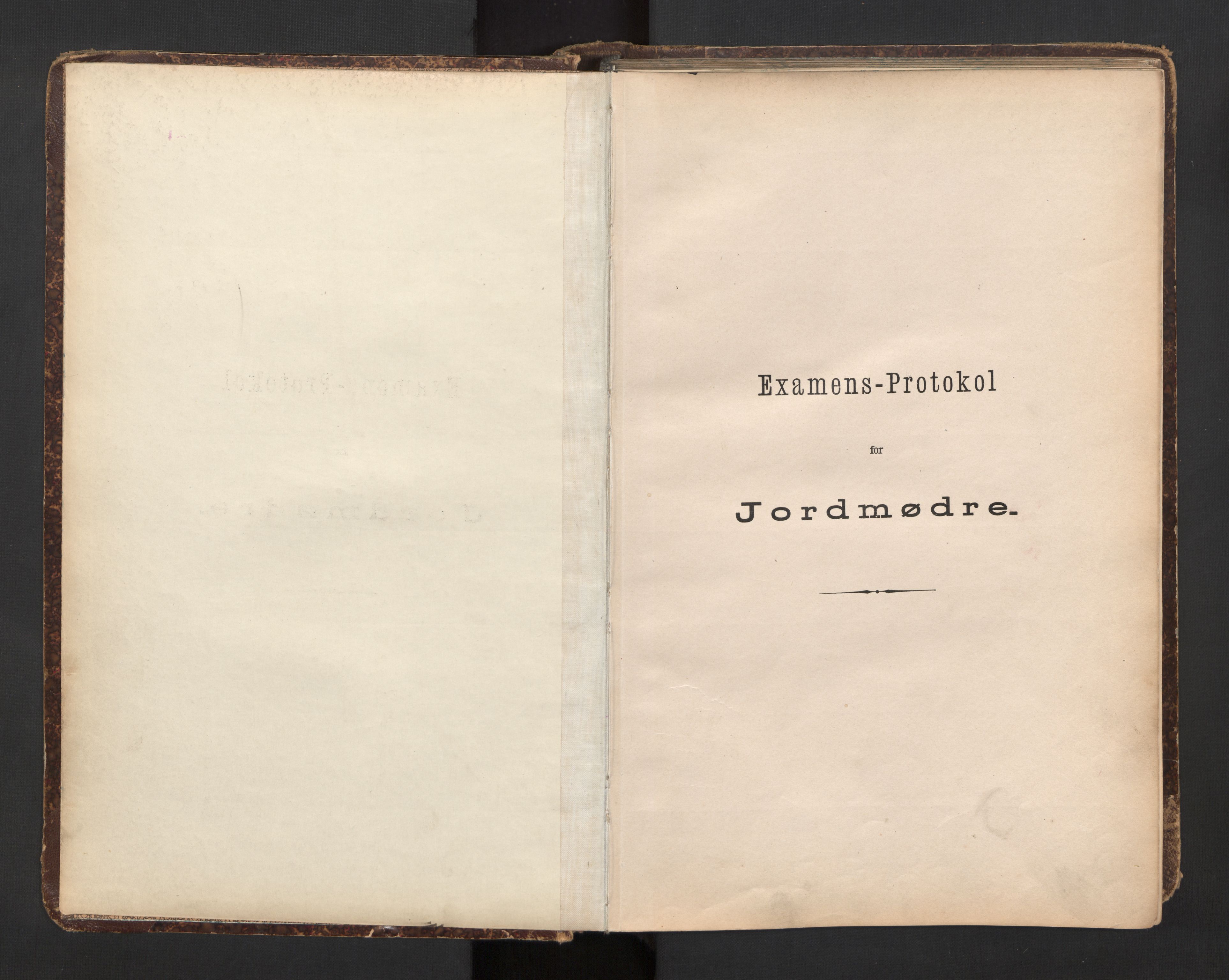 Jordmorskolen i Oslo - Kvinneklinikken, RA/S-4349/D/L0003/0001: -- / Eksamensprotokoll for jordmødre, 1890-1922