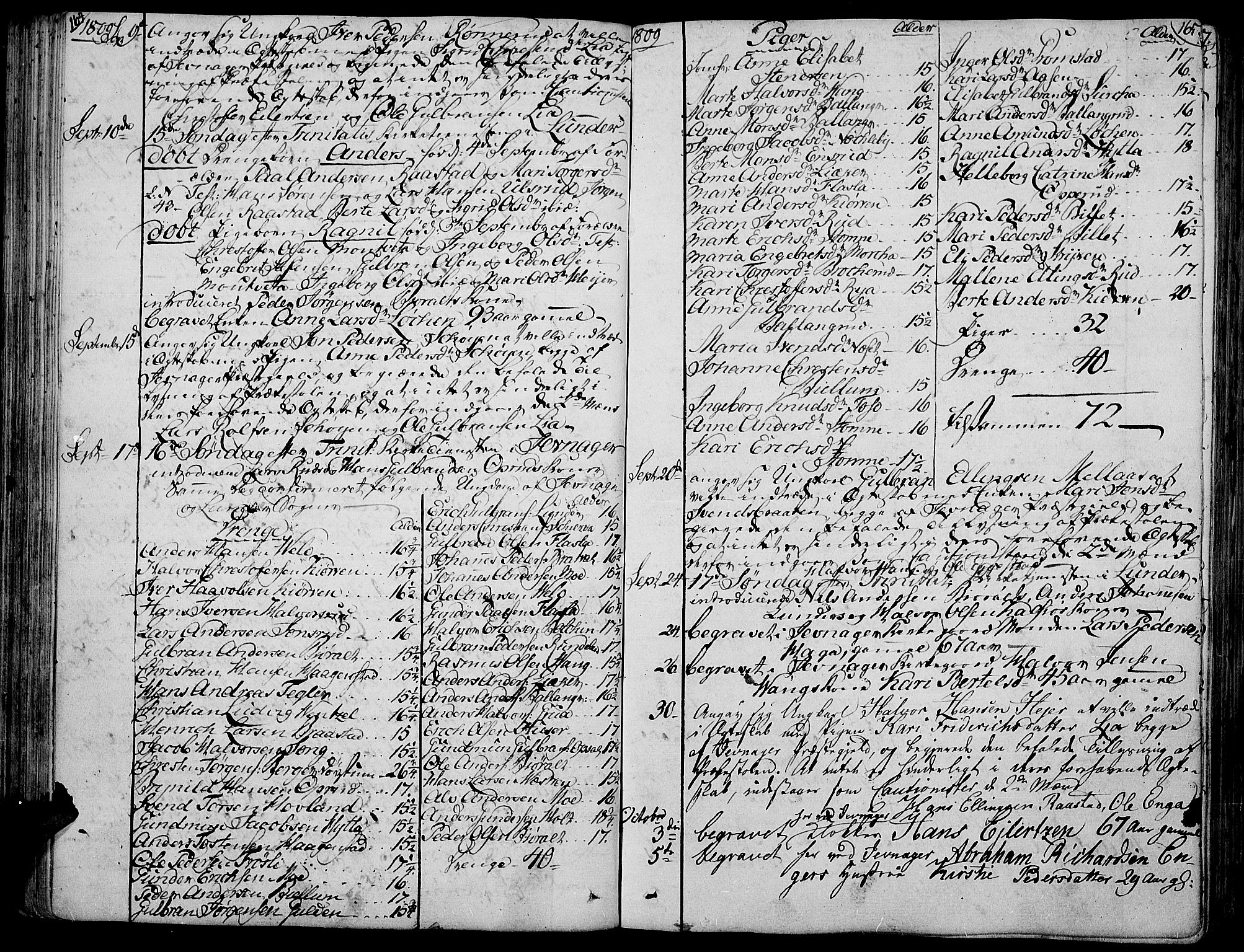 Jevnaker prestekontor, AV/SAH-PREST-116/H/Ha/Haa/L0004: Parish register (official) no. 4, 1800-1861, p. 164-165