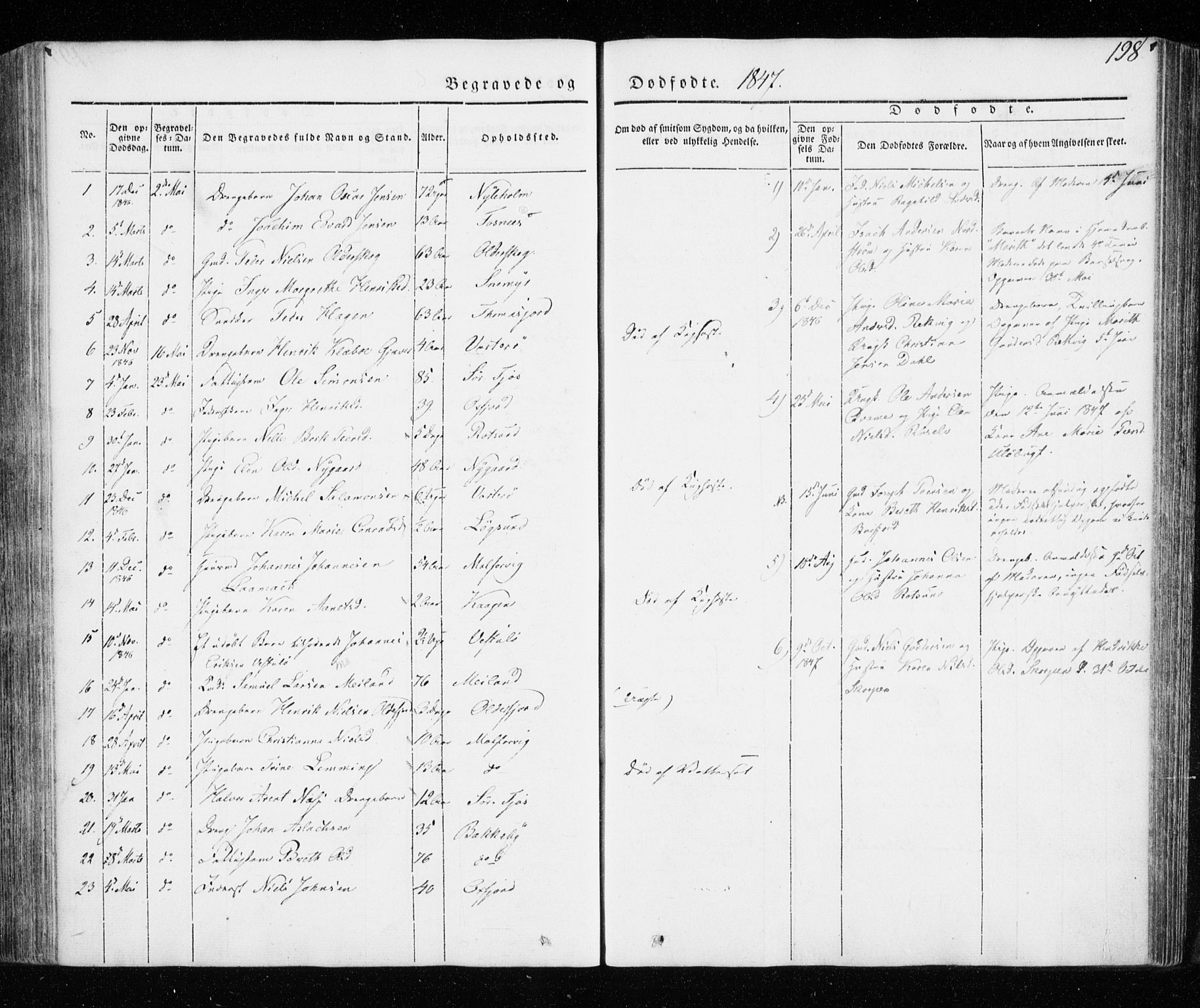 Skjervøy sokneprestkontor, SATØ/S-1300/H/Ha/Haa/L0005kirke: Parish register (official) no. 5, 1838-1847, p. 198