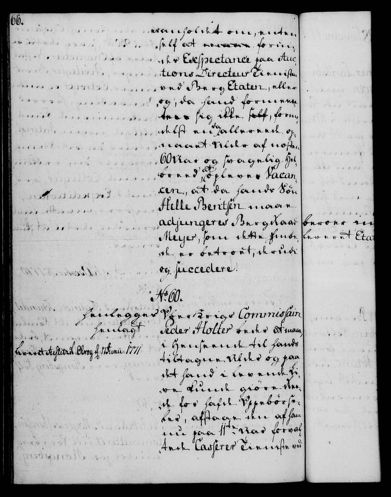 Rentekammeret, Kammerkanselliet, RA/EA-3111/G/Gh/Gha/L0035: Norsk ekstraktmemorialprotokoll (merket RK 53.80), 1759-1771, p. 66