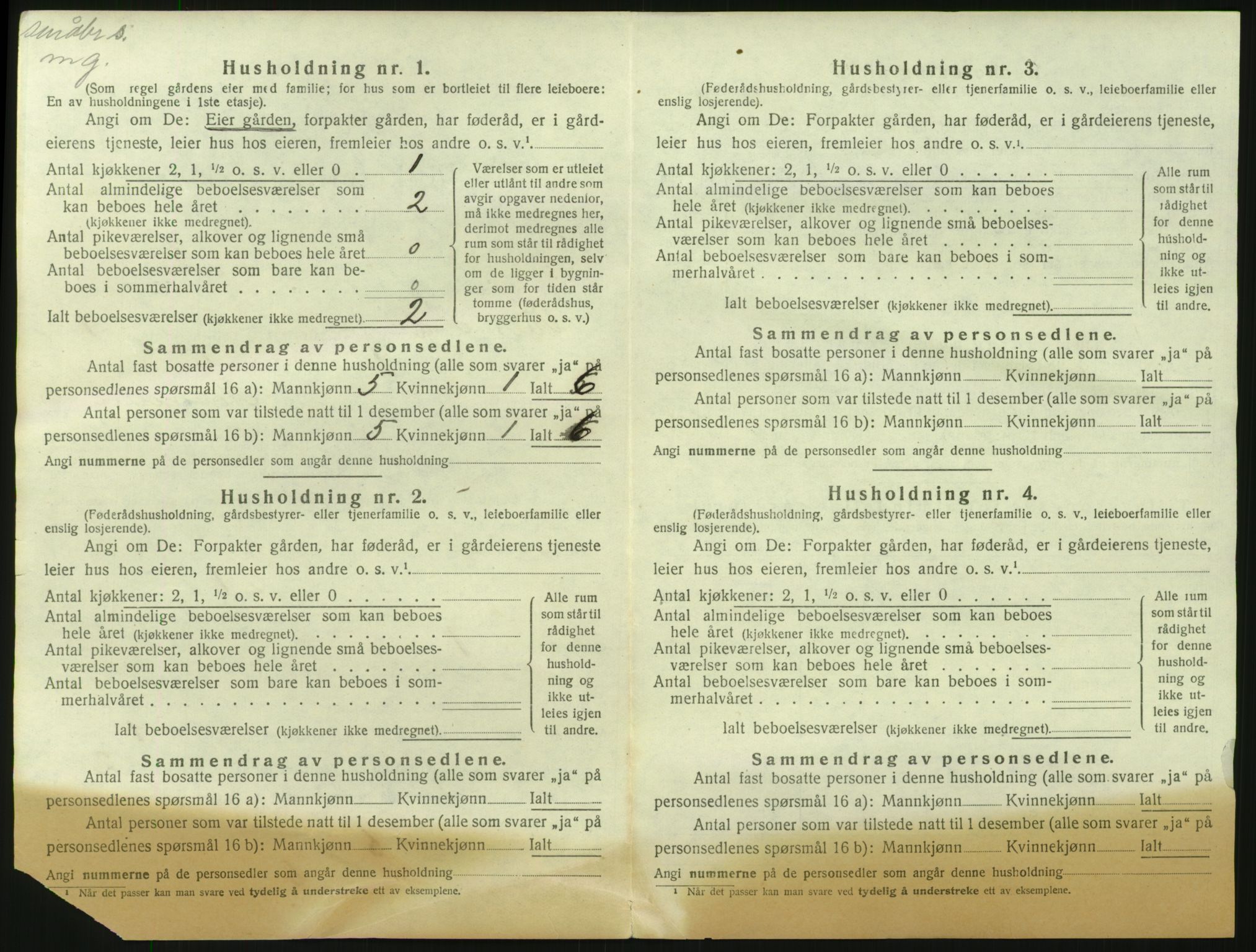 SAH, 1920 census for Våler (Hedmark), 1920, p. 50