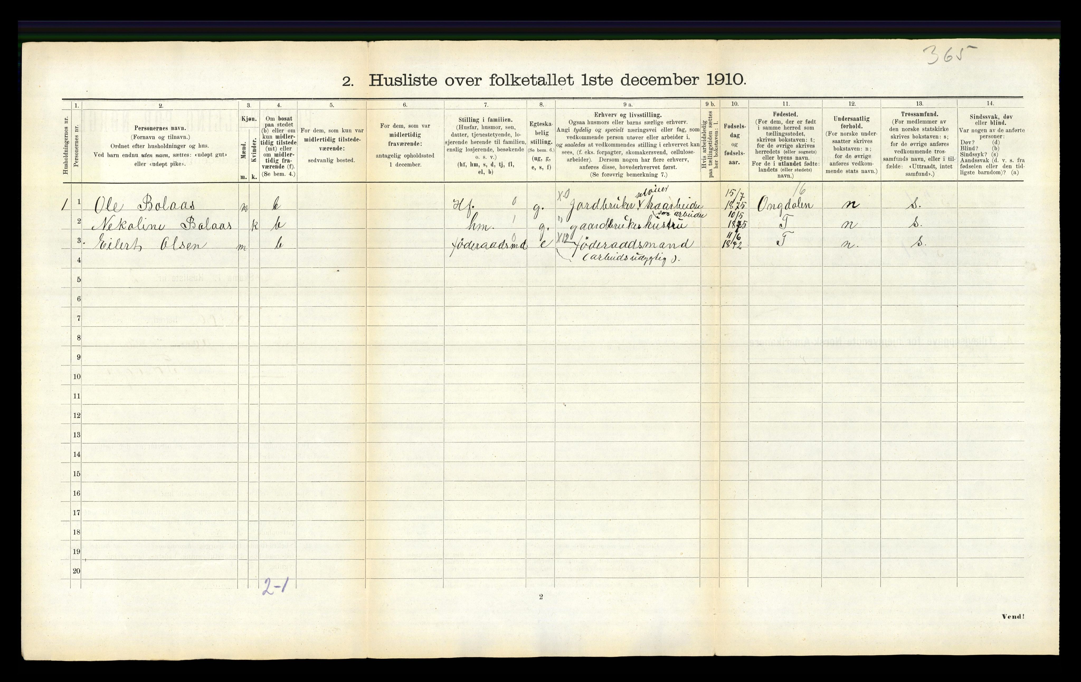 RA, 1910 census for Stod, 1910, p. 148