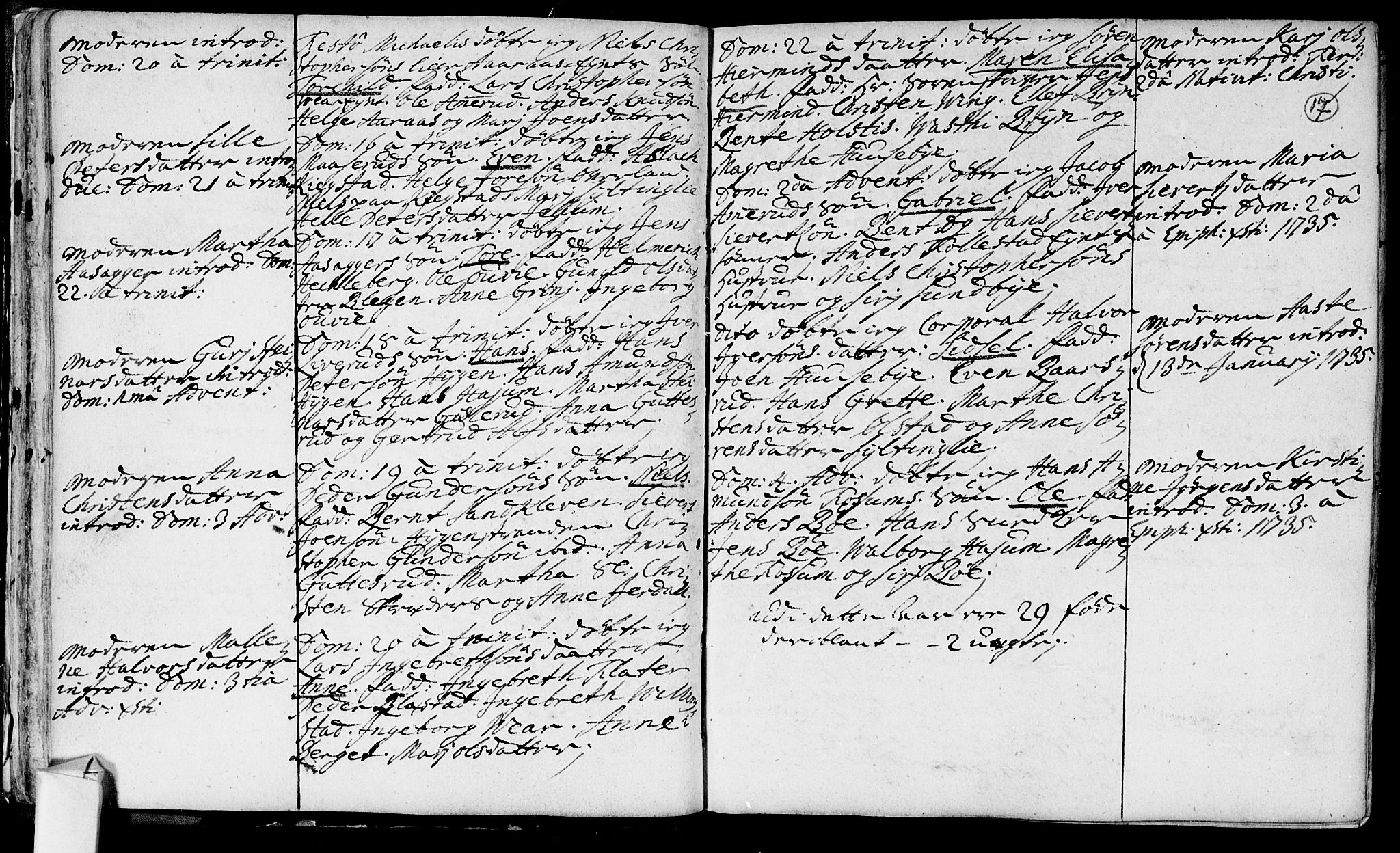 Røyken kirkebøker, AV/SAKO-A-241/F/Fa/L0002: Parish register (official) no. 2, 1731-1782, p. 17