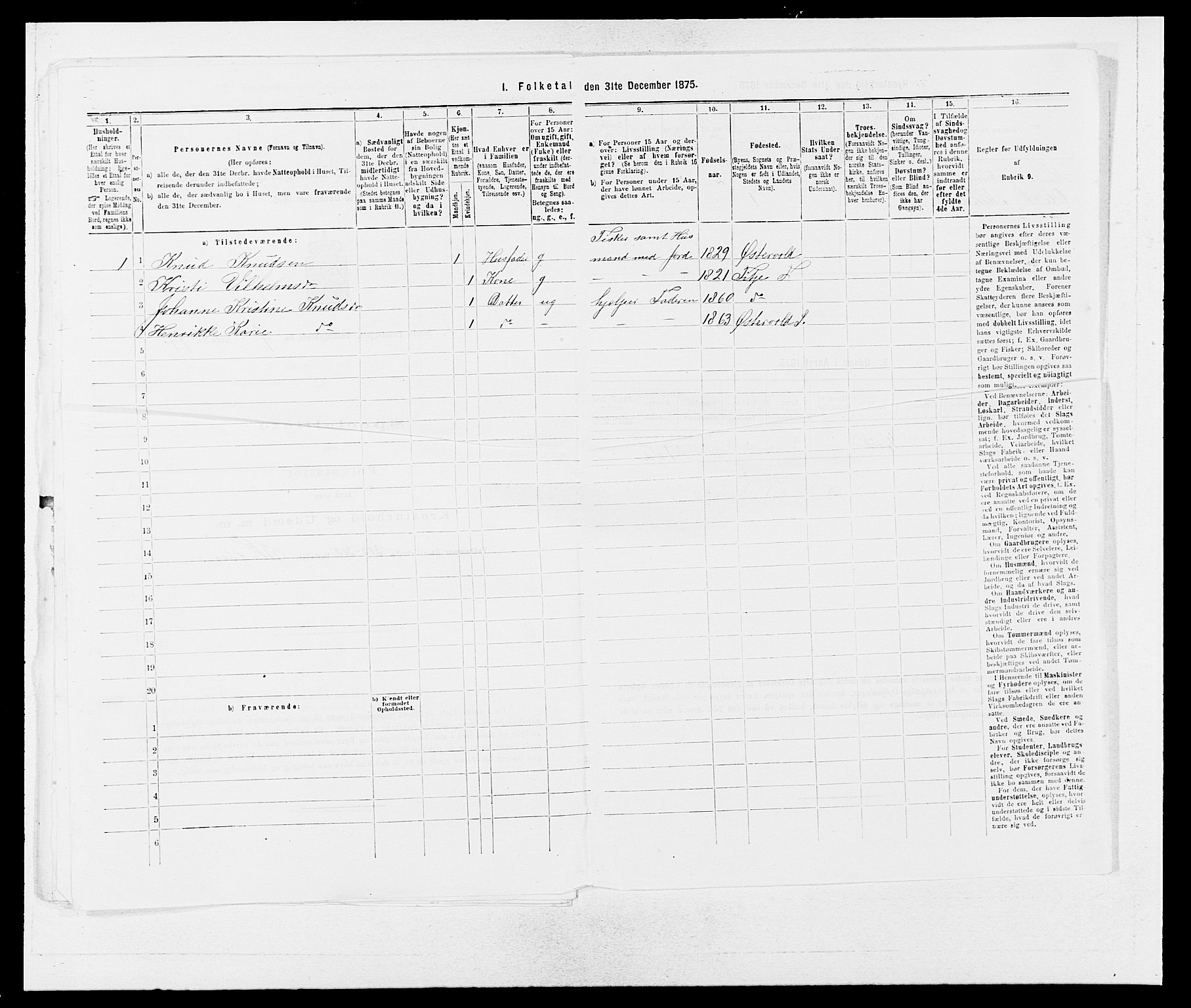 SAB, 1875 census for 1245P Sund, 1875, p. 829